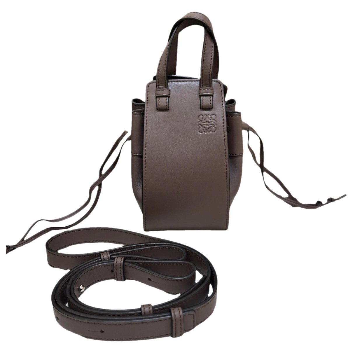 Hammock leather crossbody bag