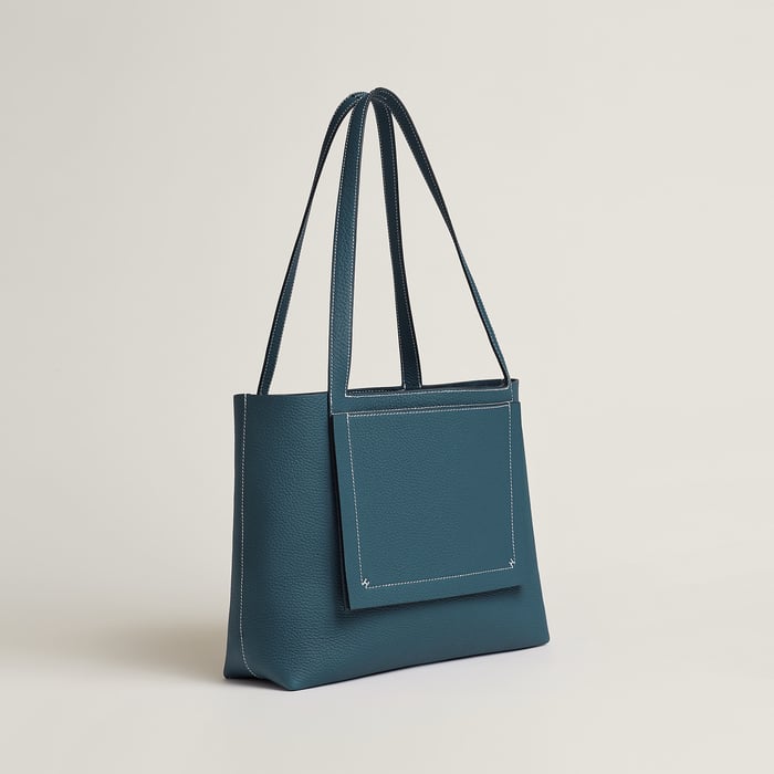 Bleu De Prusse Bolso Hermès Cabasellier 31