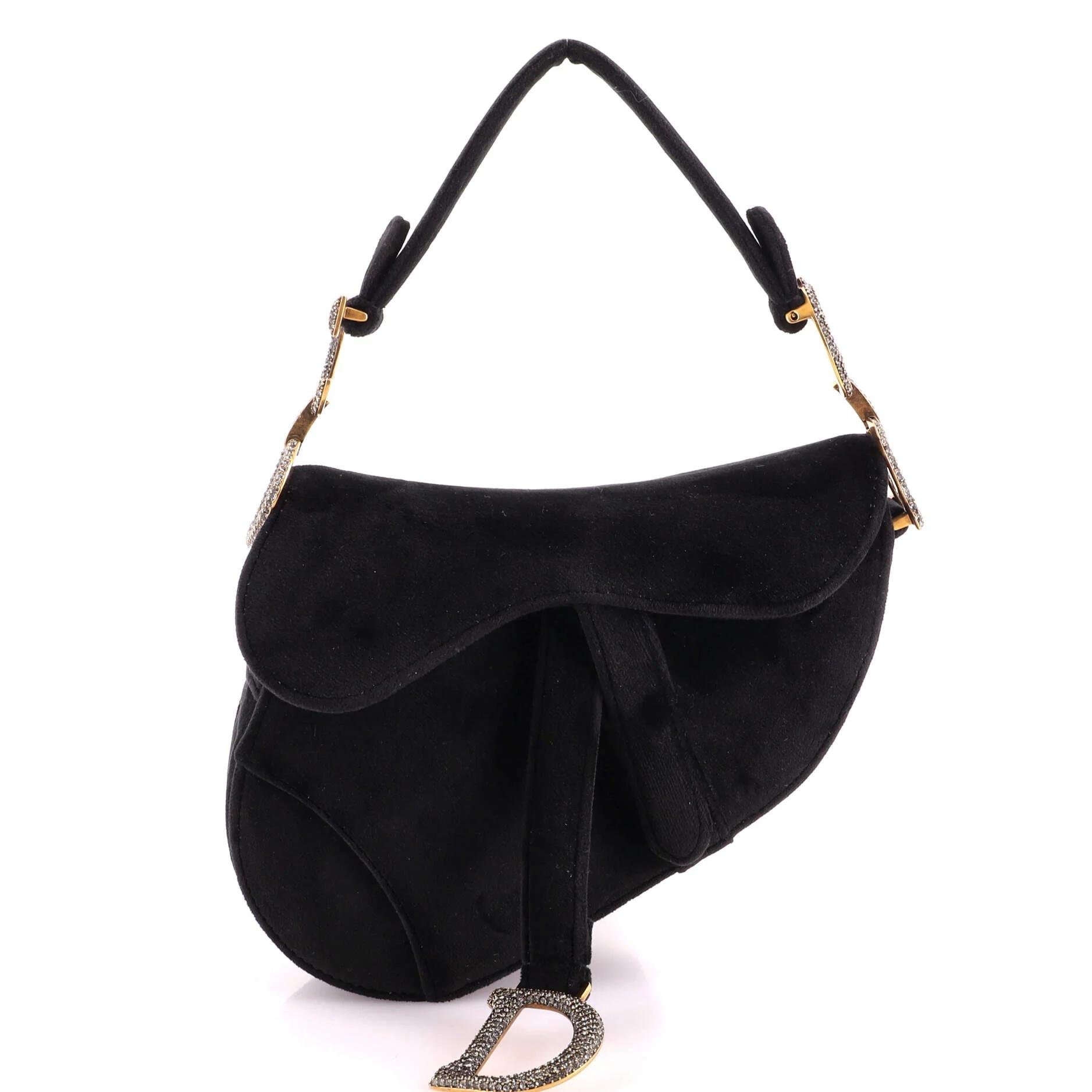 Velvet handbag