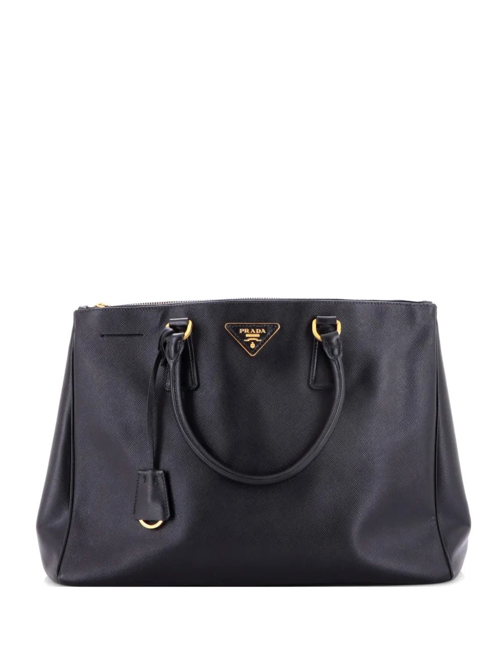 Double Zip Lux Saffiano Leather Large tote bag