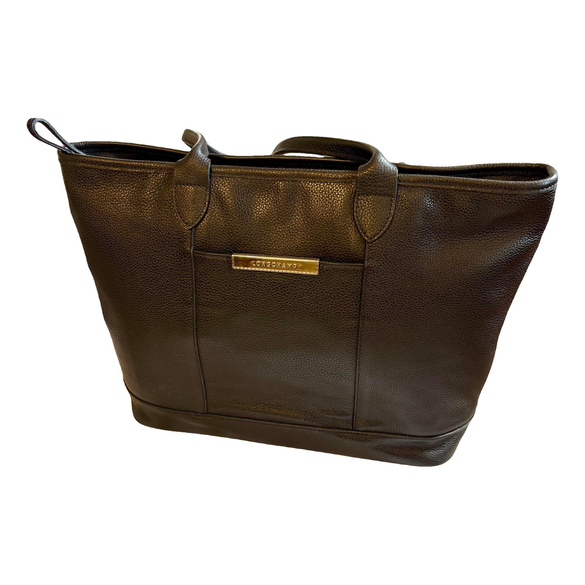 3D leather tote