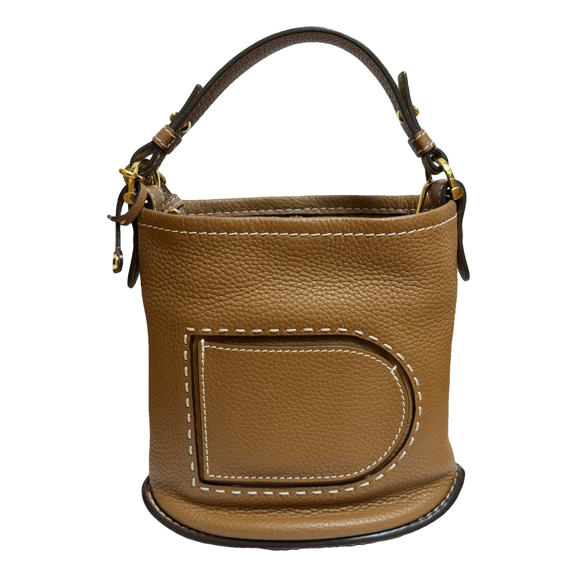 Pin leather handbag