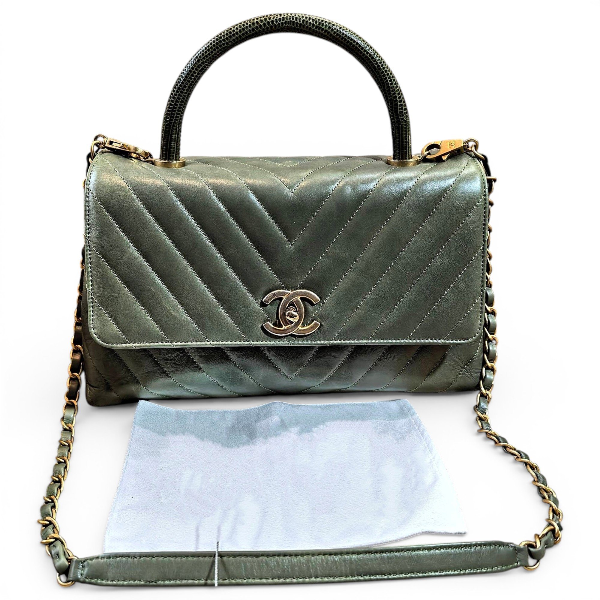 Coco Handle leather handbag