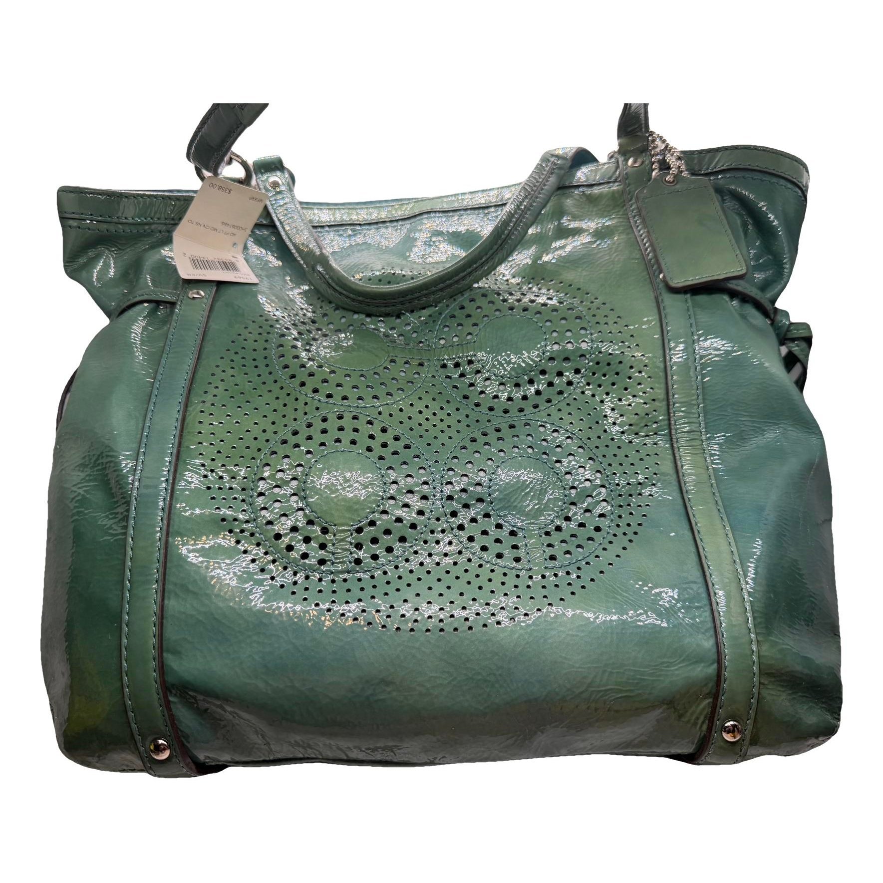 Patent leather handbag
