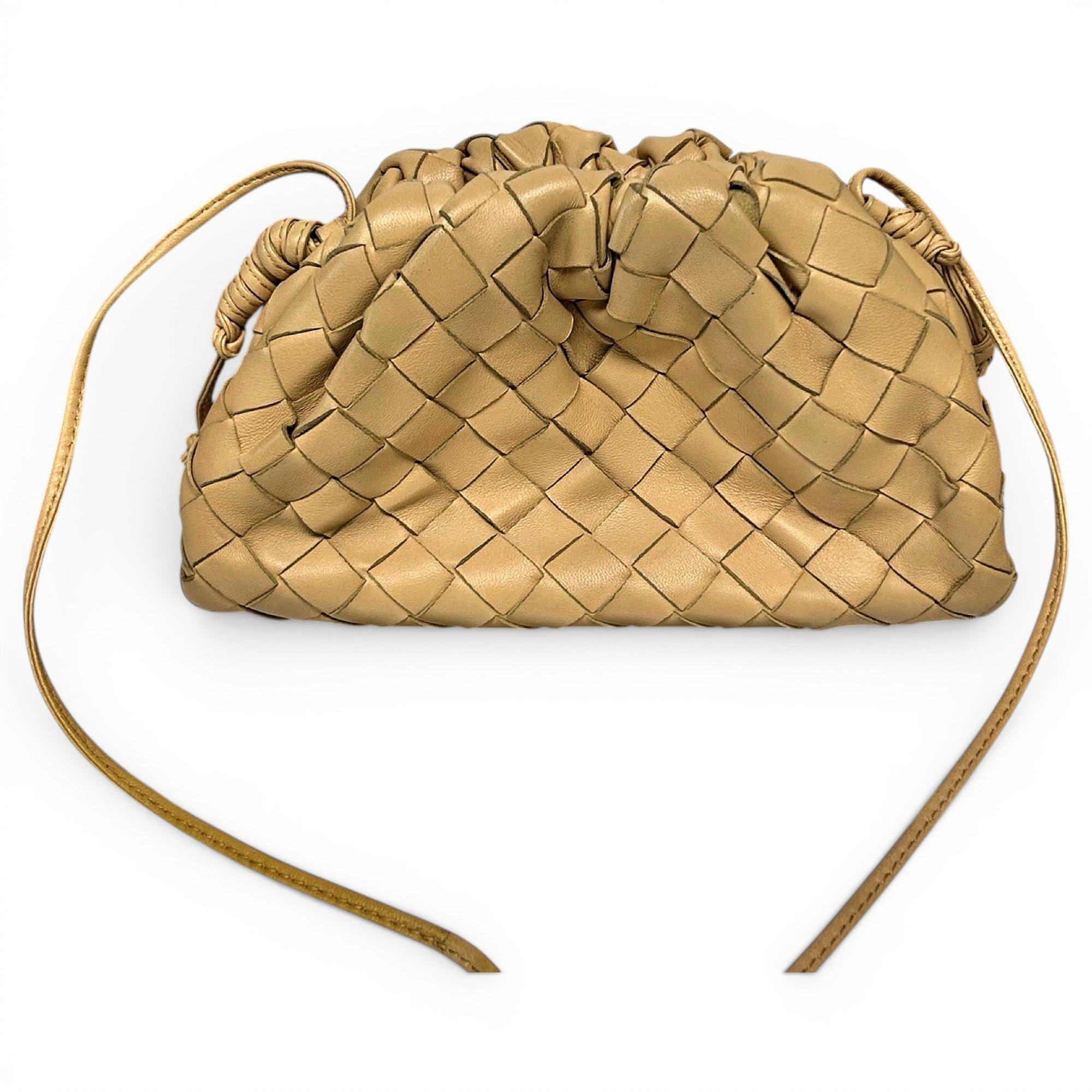 Pouch leather handbag