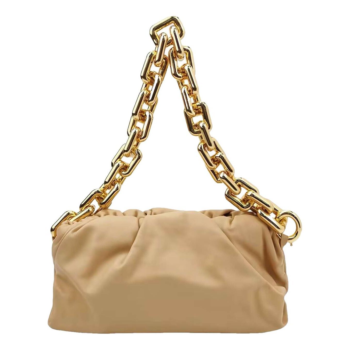 Pouch leather handbag