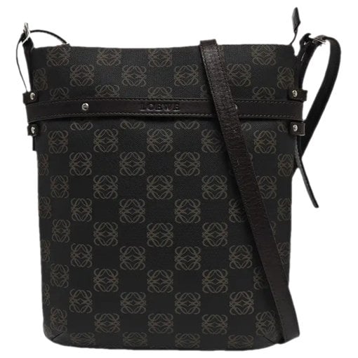 Anagram leather crossbody bag
