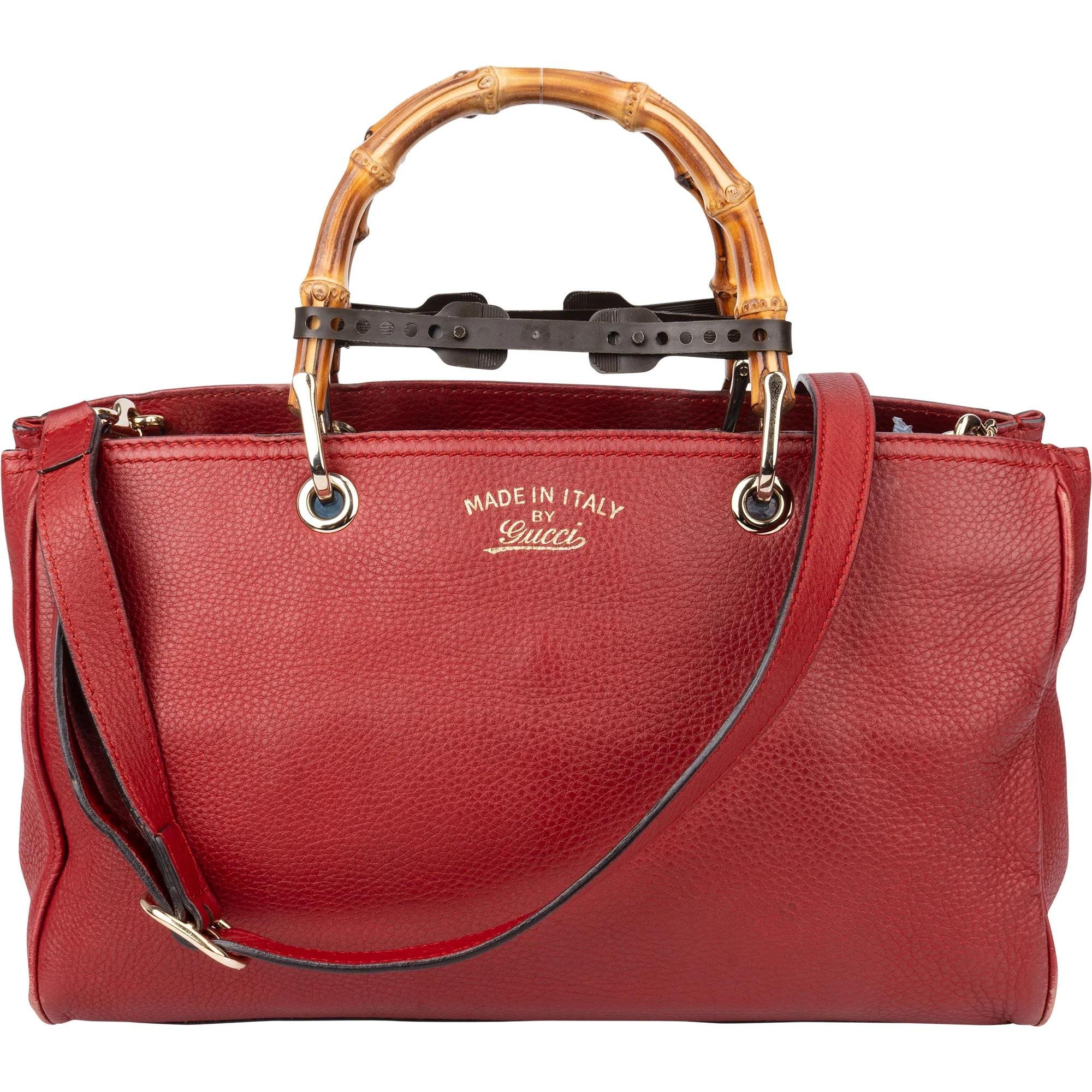 Bamboo leather handbag