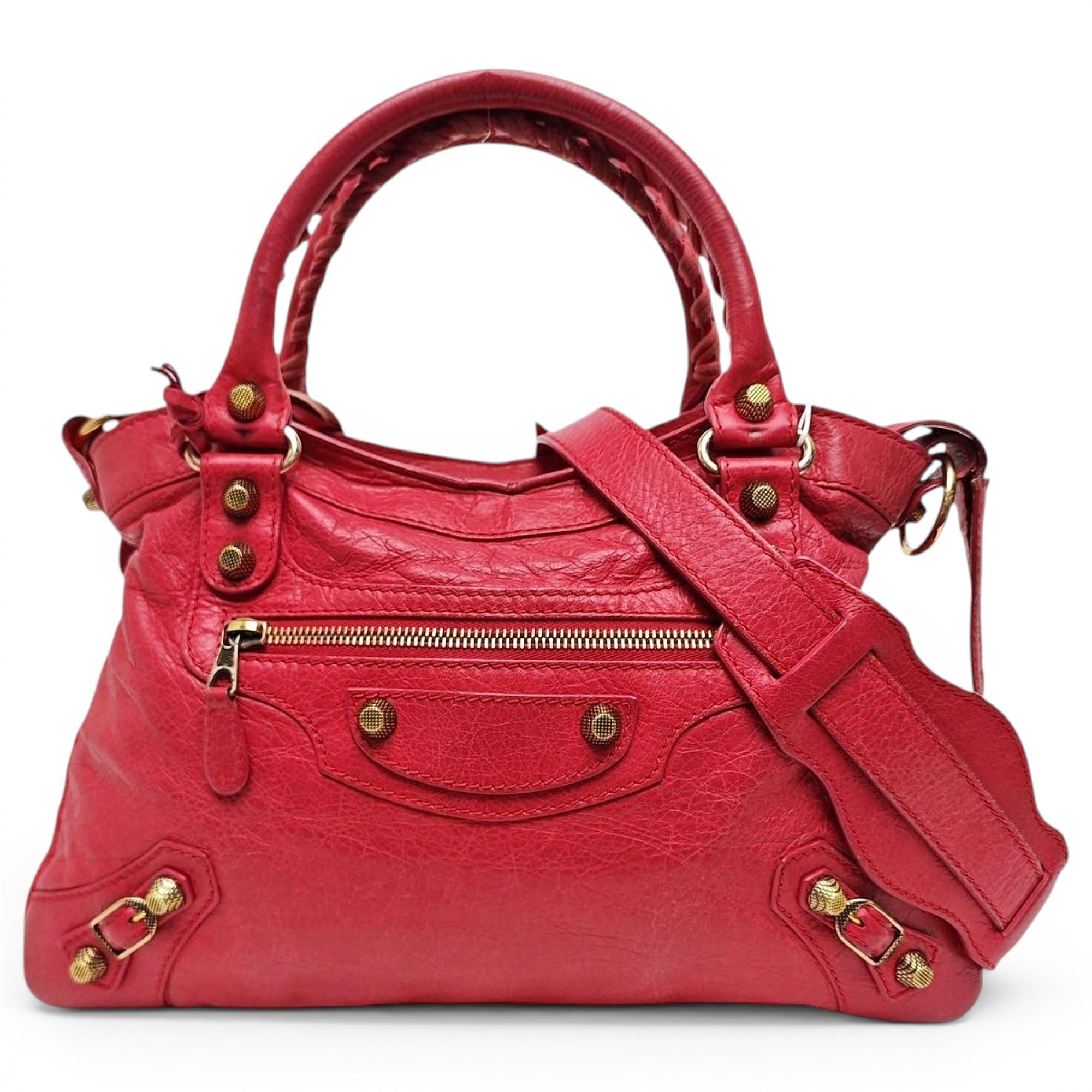 City leather crossbody bag