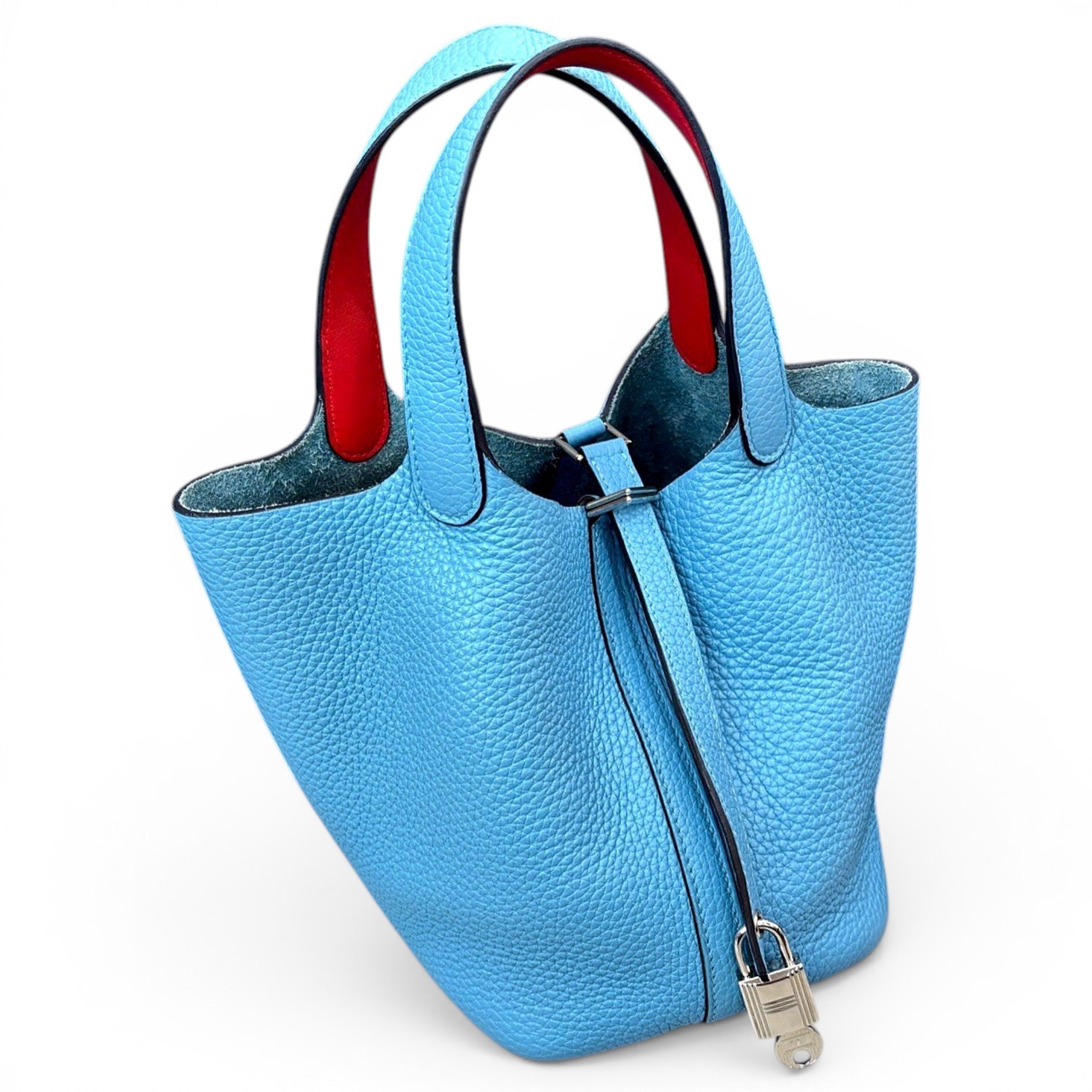 Picotin leather handbag