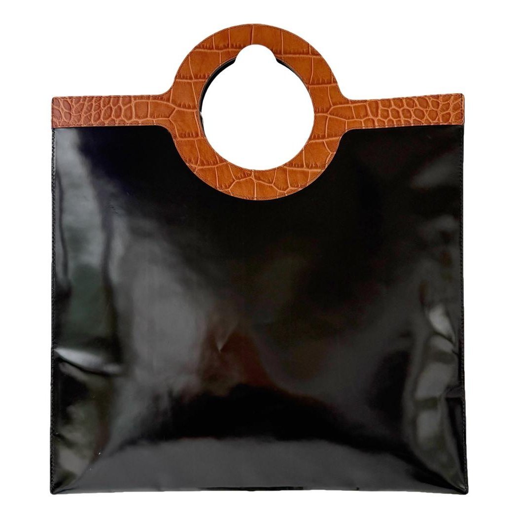 Leather tote