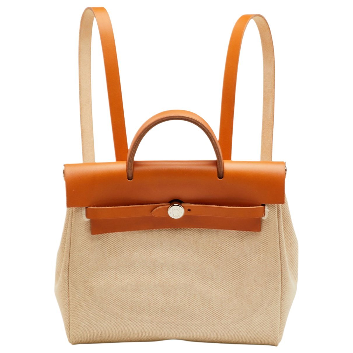 Hermes Herbag Handbag Ecru Vache Leather