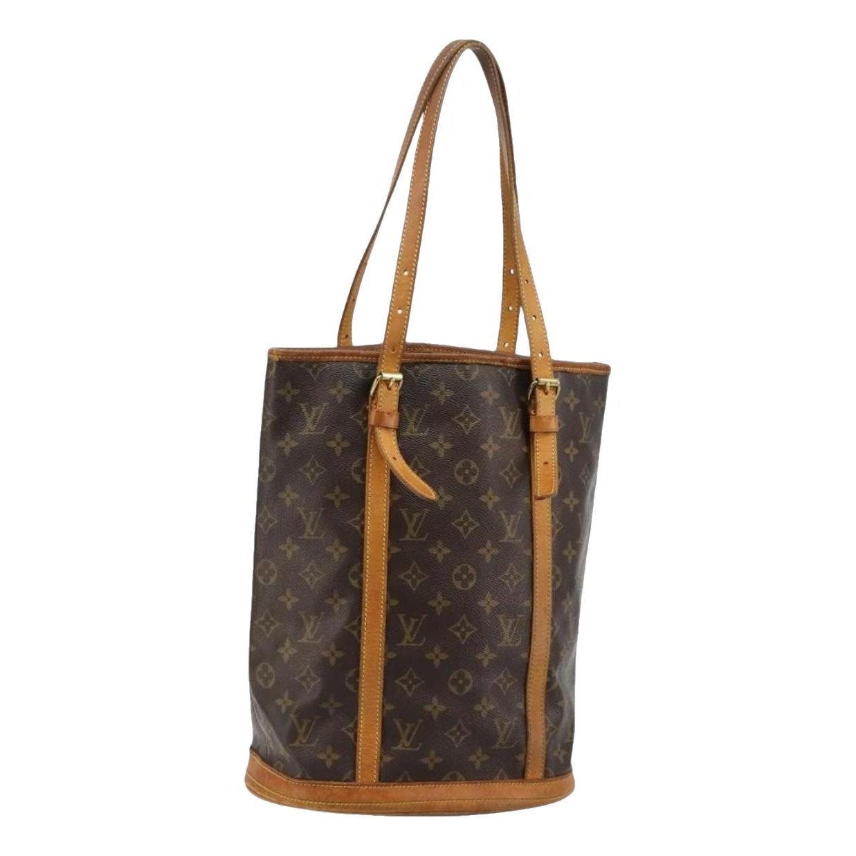 Bucket leather handbag