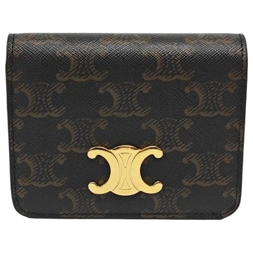 Triomphe leather mini bag