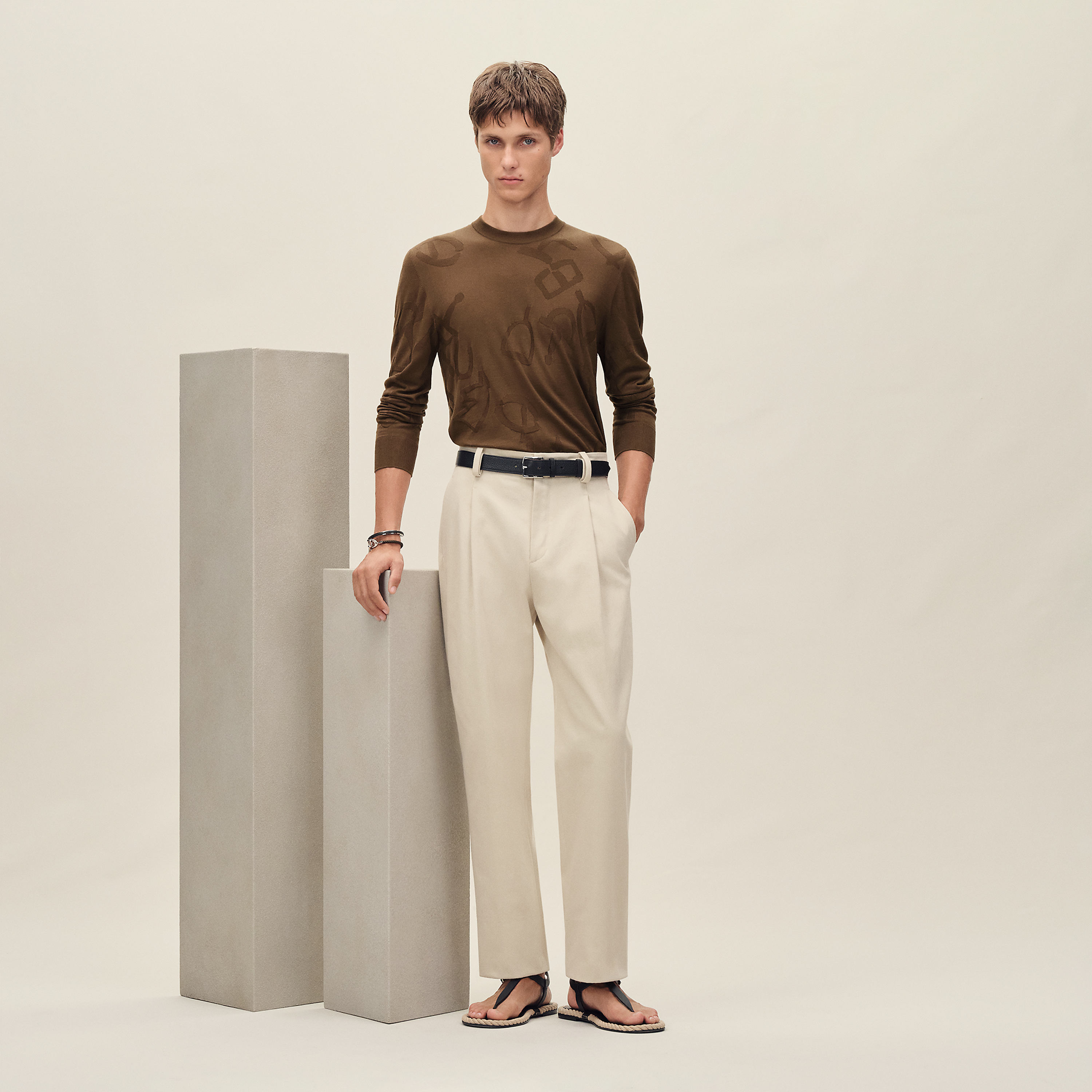 Pleated Palerme pants