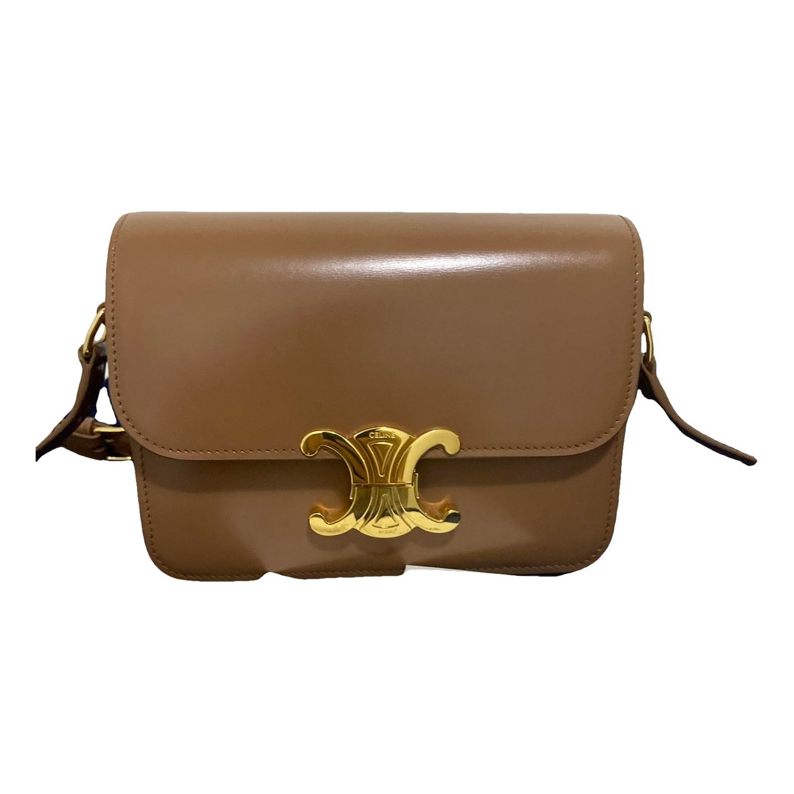 Triomphe leather handbag