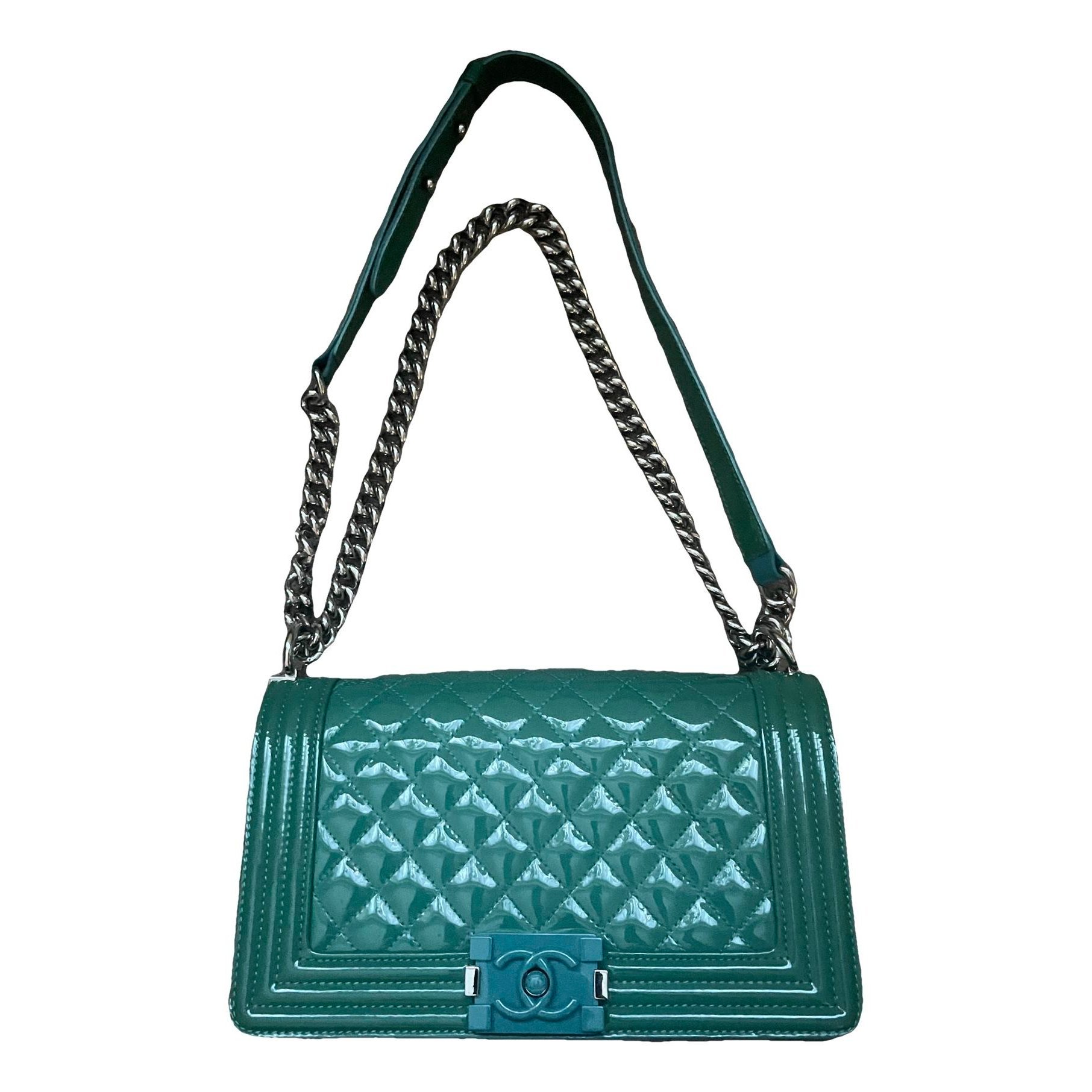 Chanel Boy patent leather crossbody bag