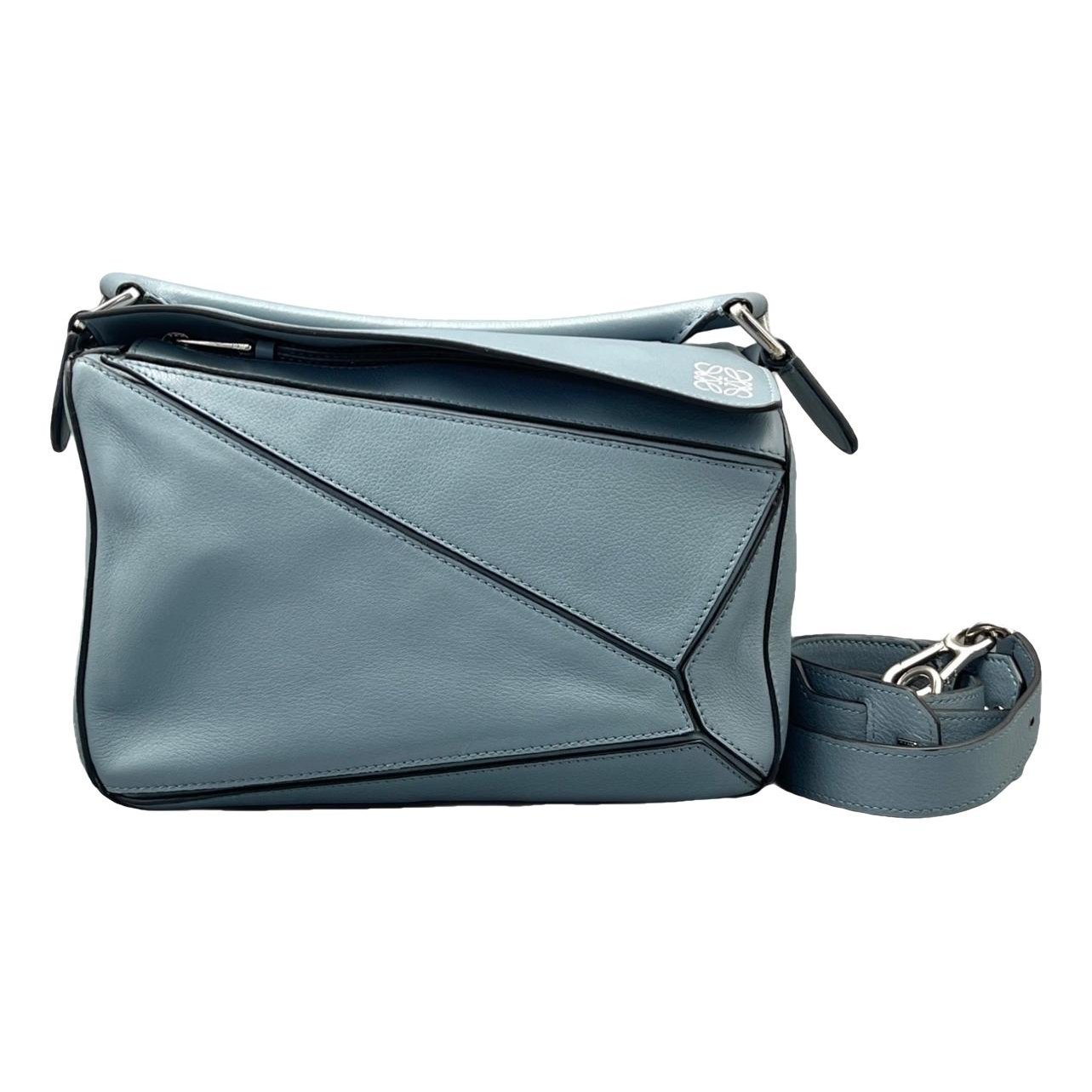 Puzzle leather crossbody bag