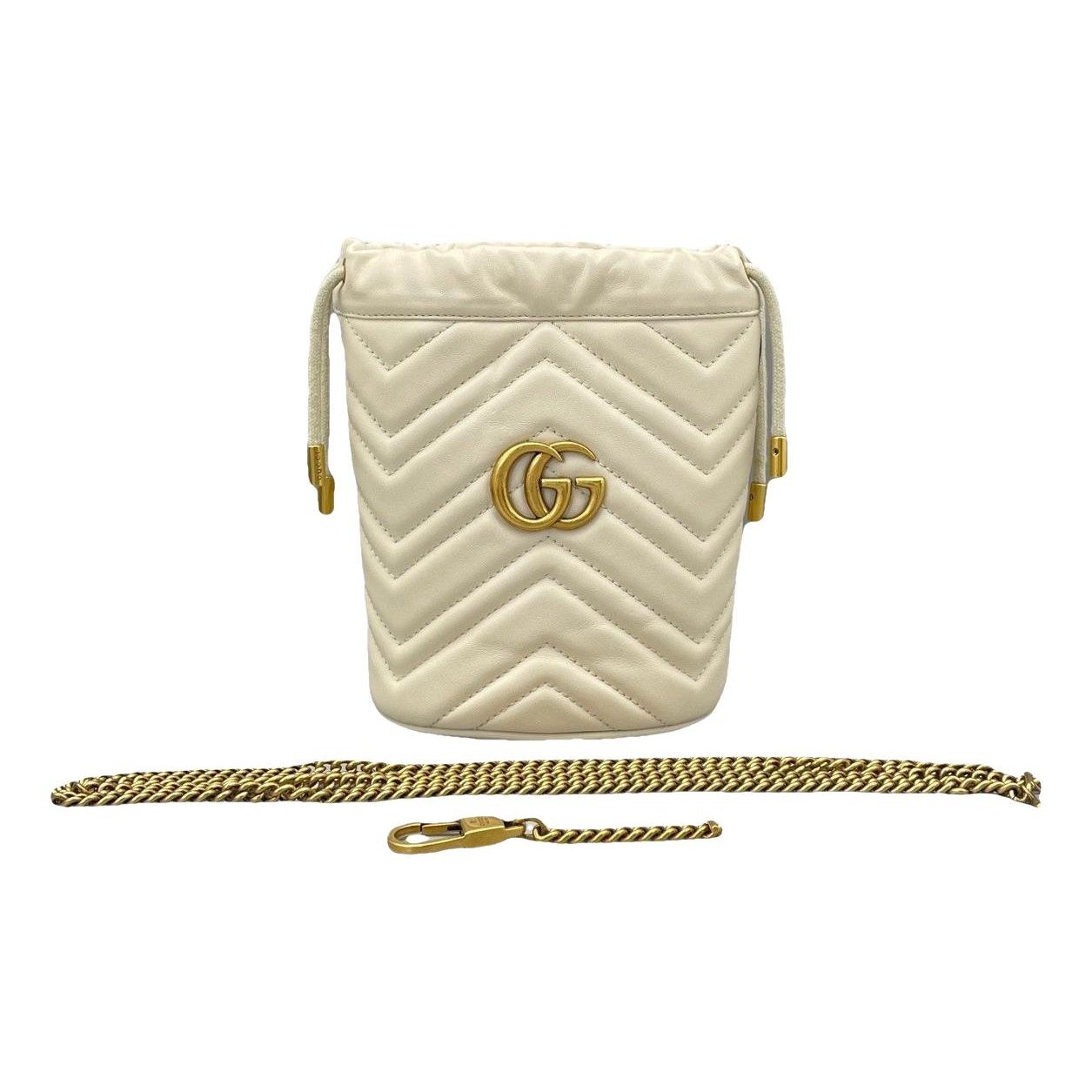 GG Marmont Chain Bucket leather handbag