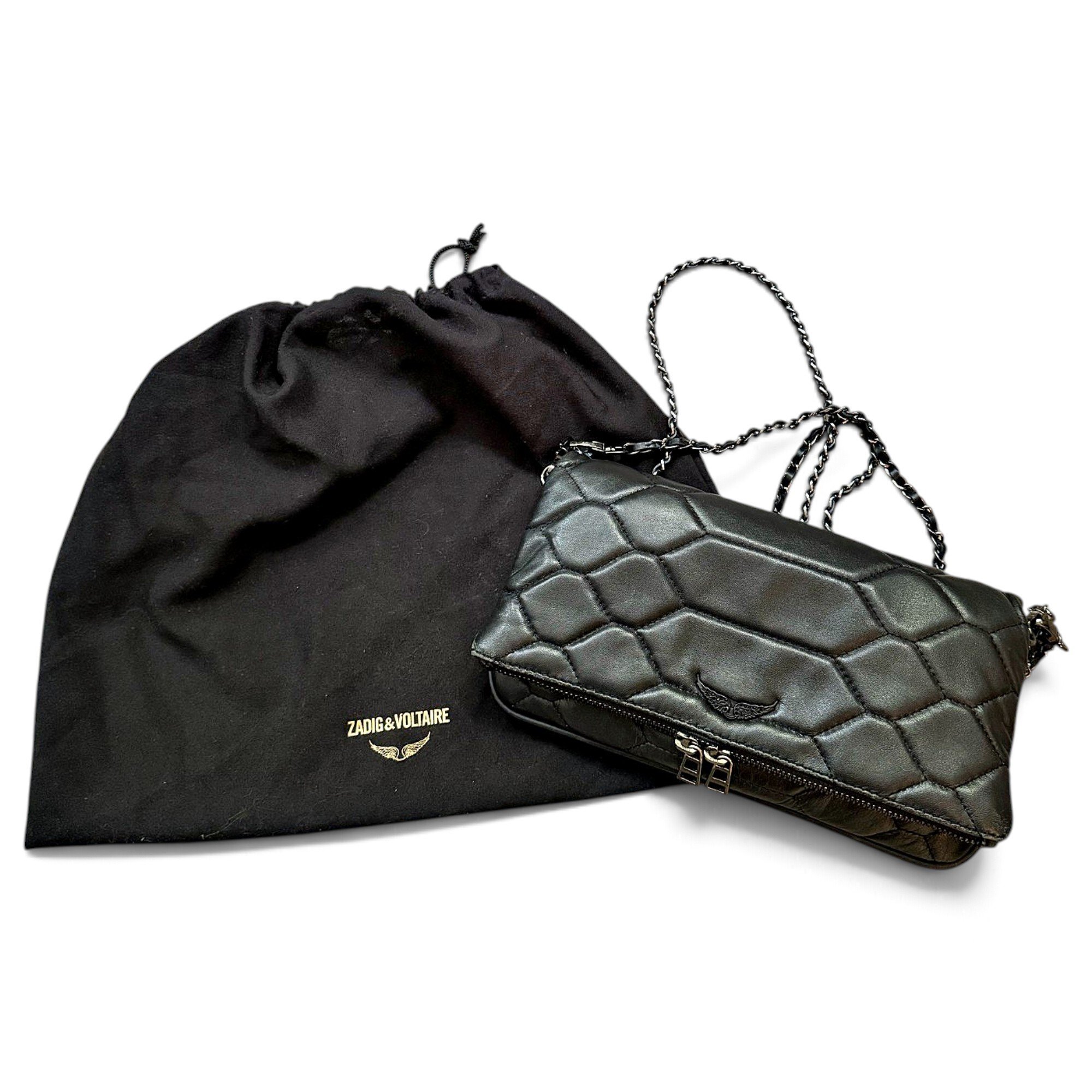 Rock leather crossbody bag