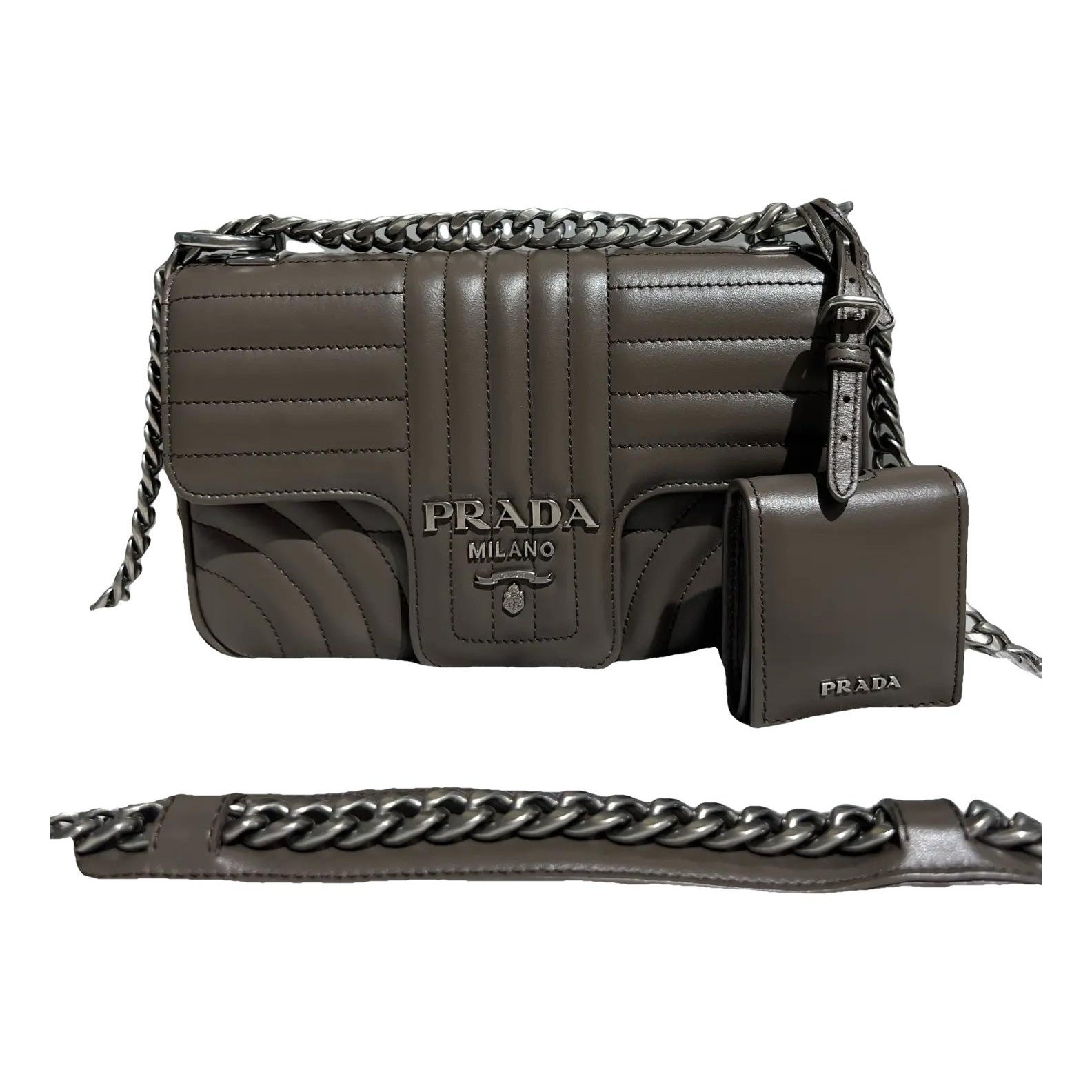 Diagramme leather handbag