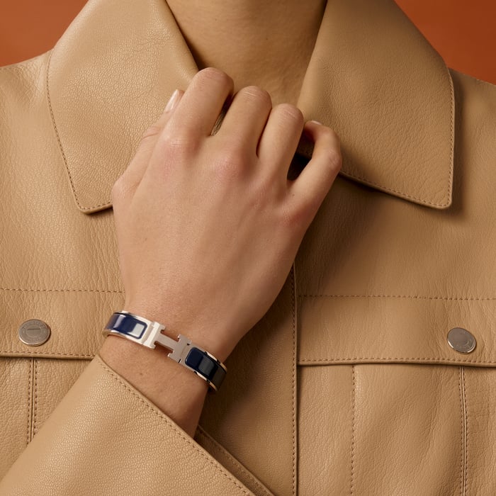Bleu Abysse Clic H Bracelet
