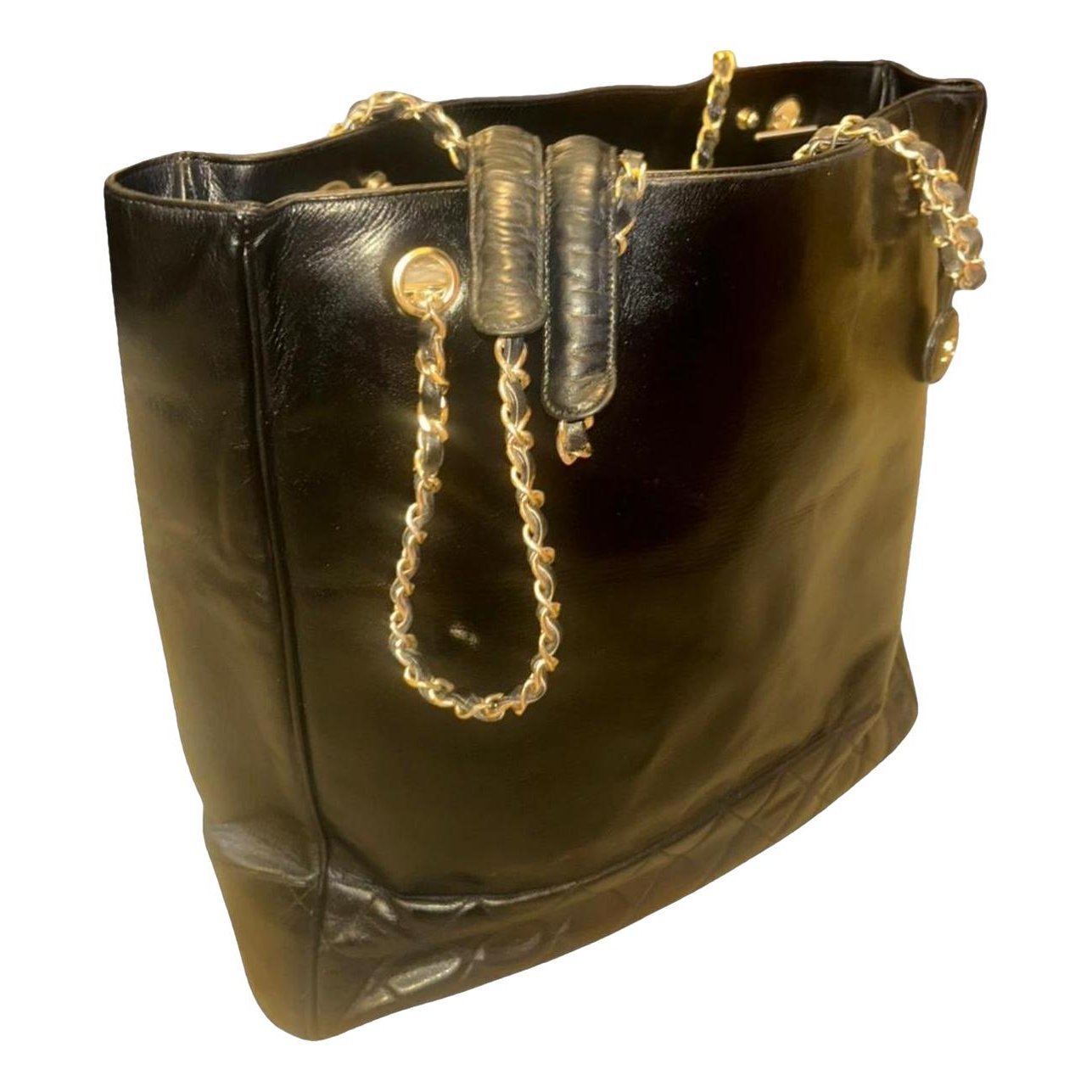 Leather tote