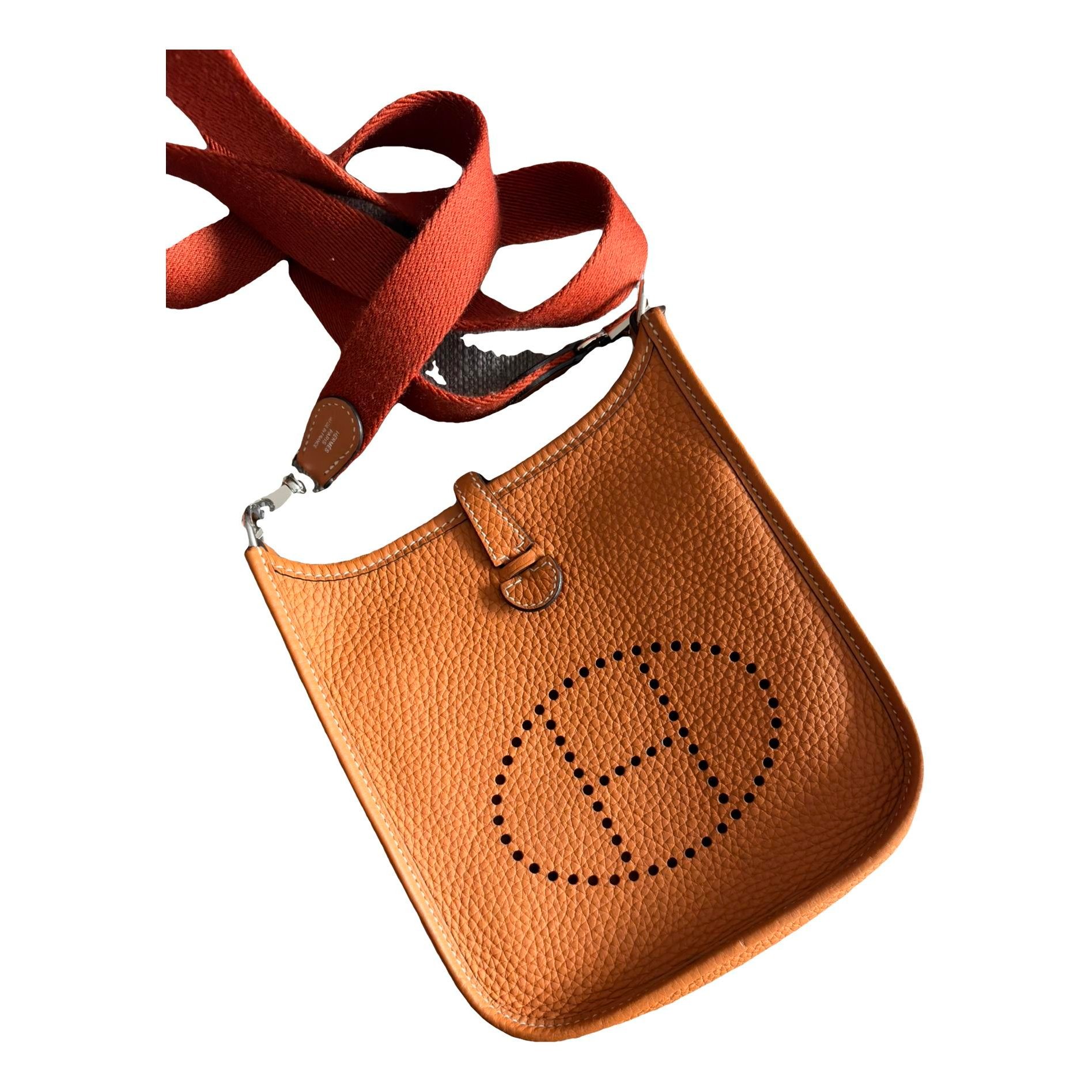 Hermes Evelyne Handbag Clemence Leather