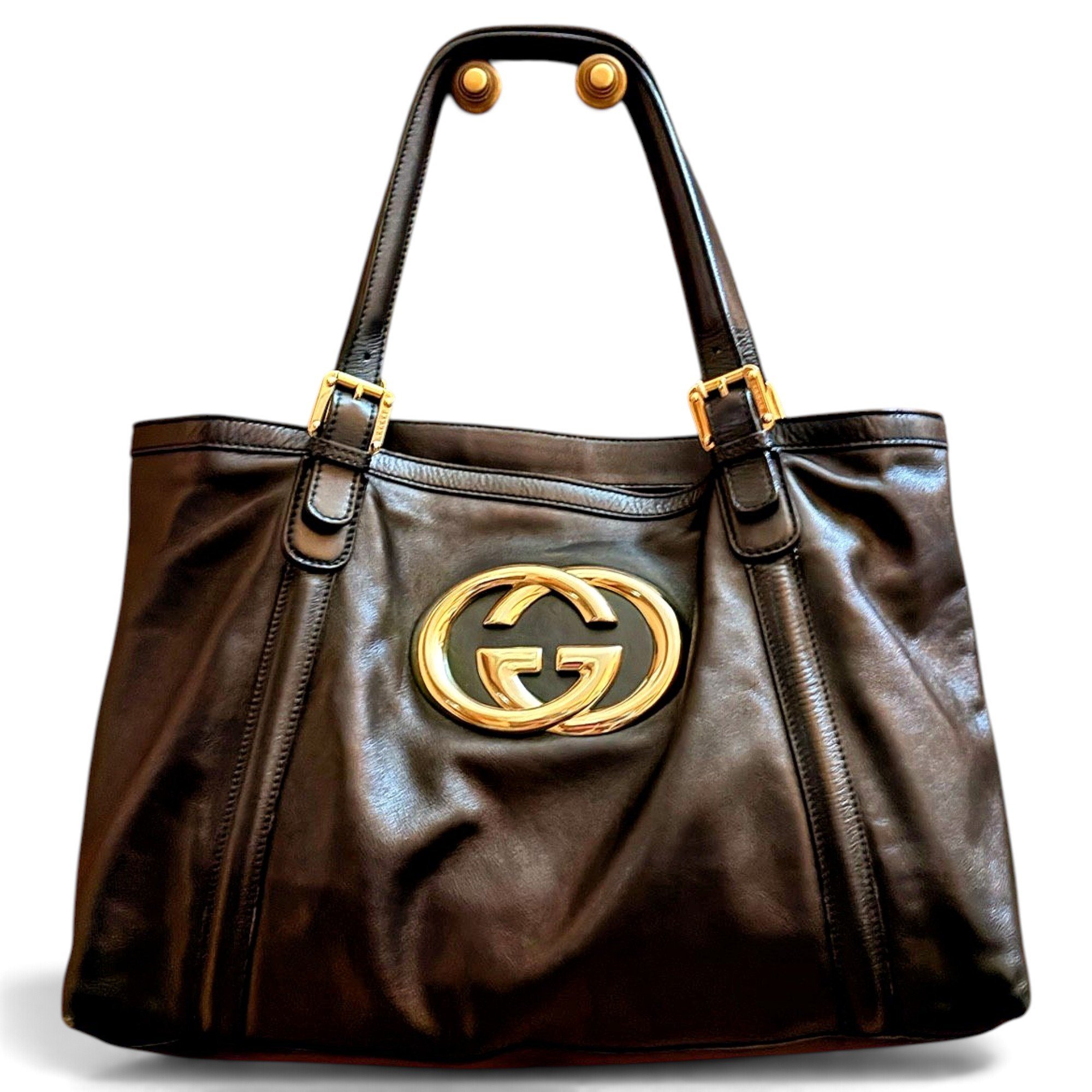 Britt leather tote