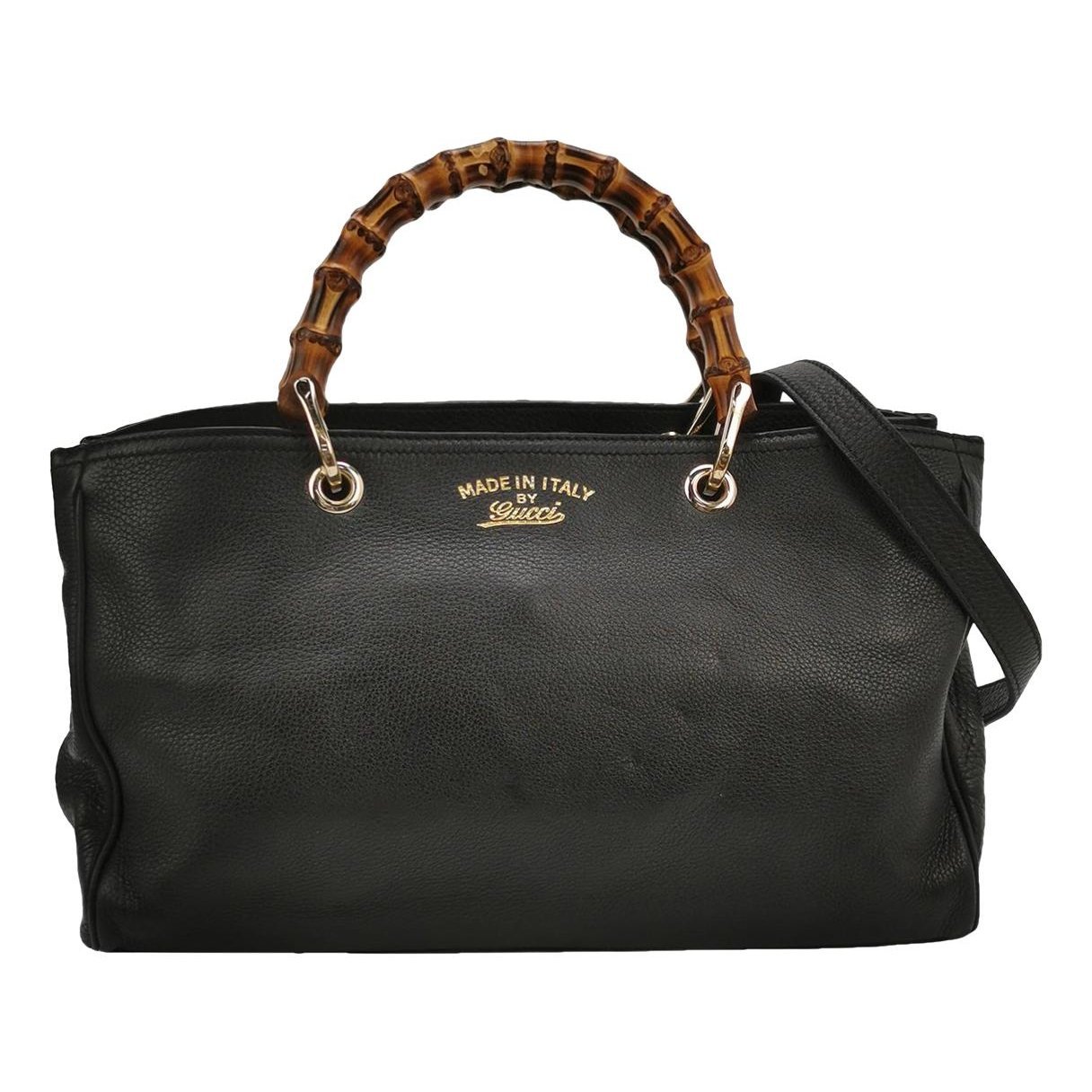 Bamboo leather handbag