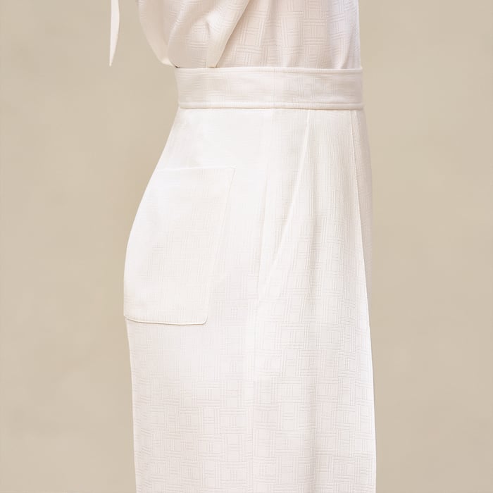 Blanc Cassé Silk Pants