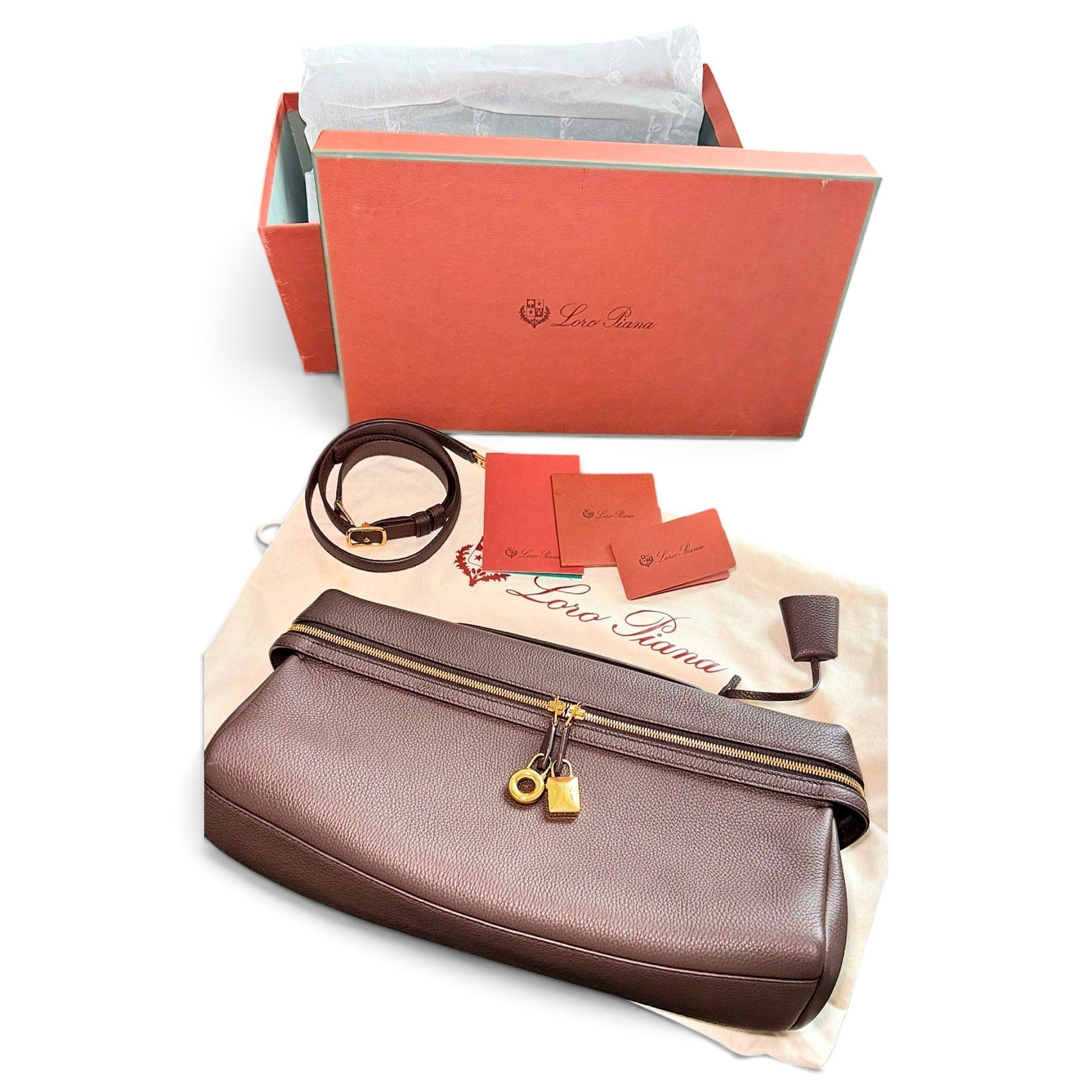 Loro Piana Extra Bag leather handbag