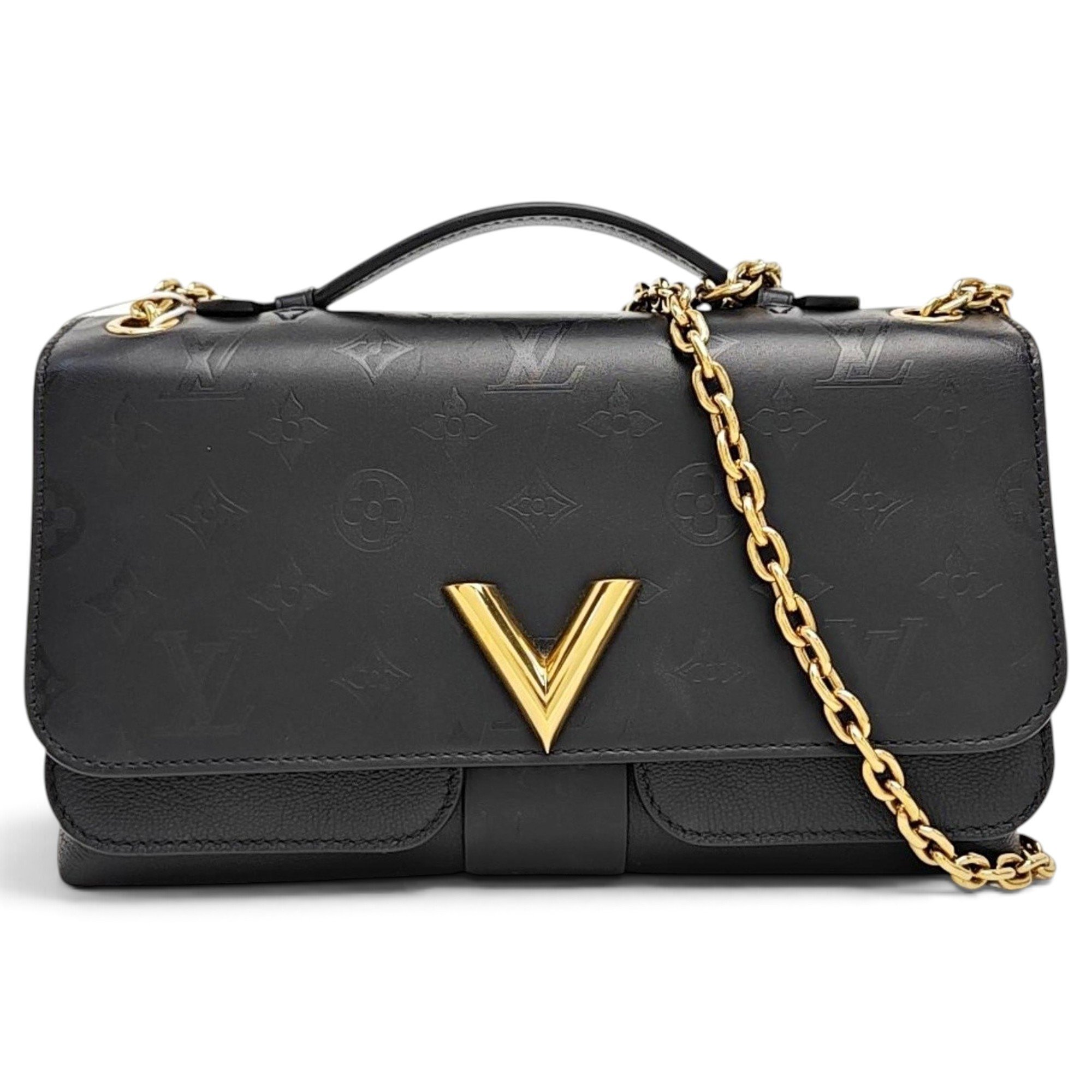 One Handle very leather handbag