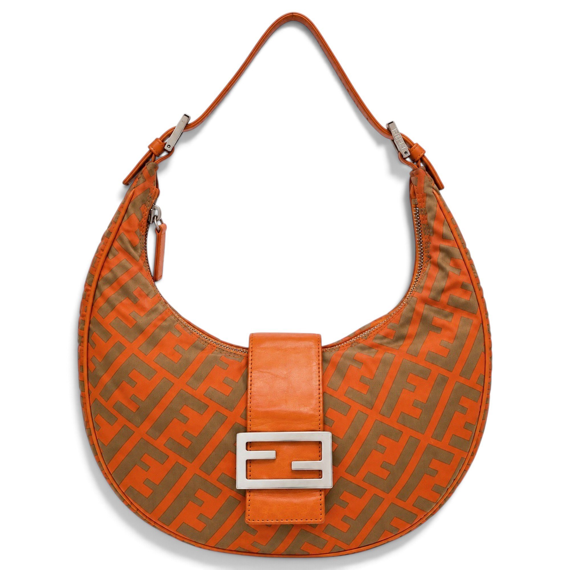 Croissant Vintage cloth handbag
