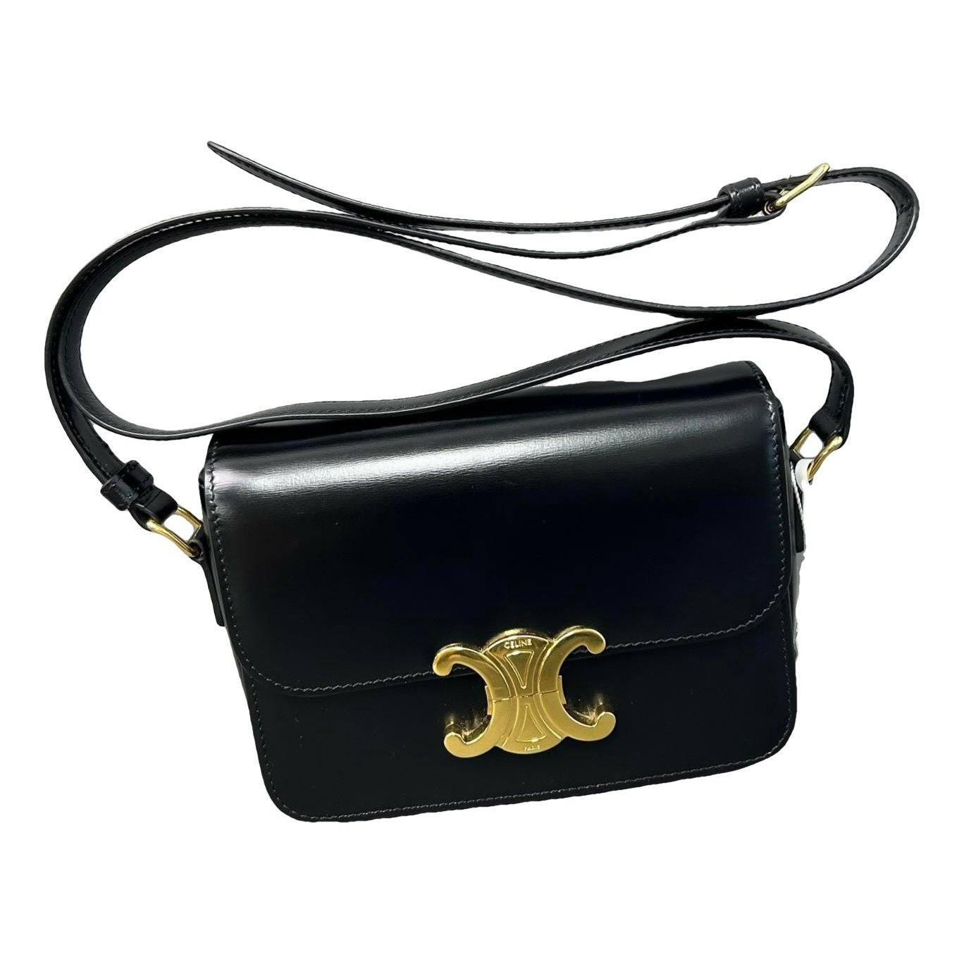 Triomphe leather handbag