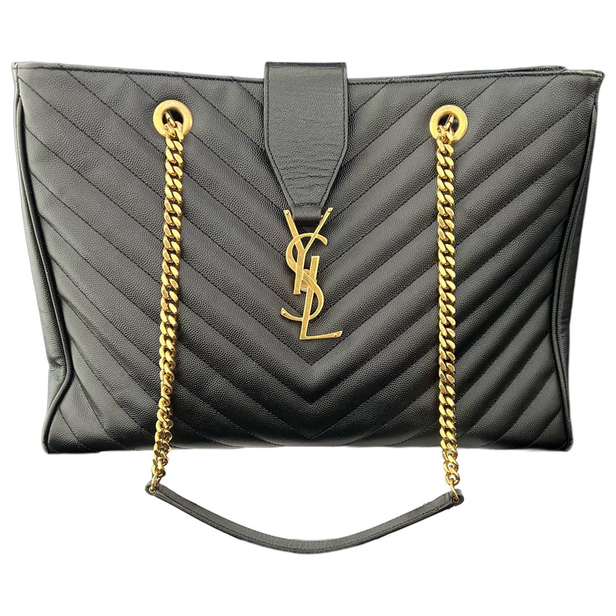 Shopping monogramme leather handbag