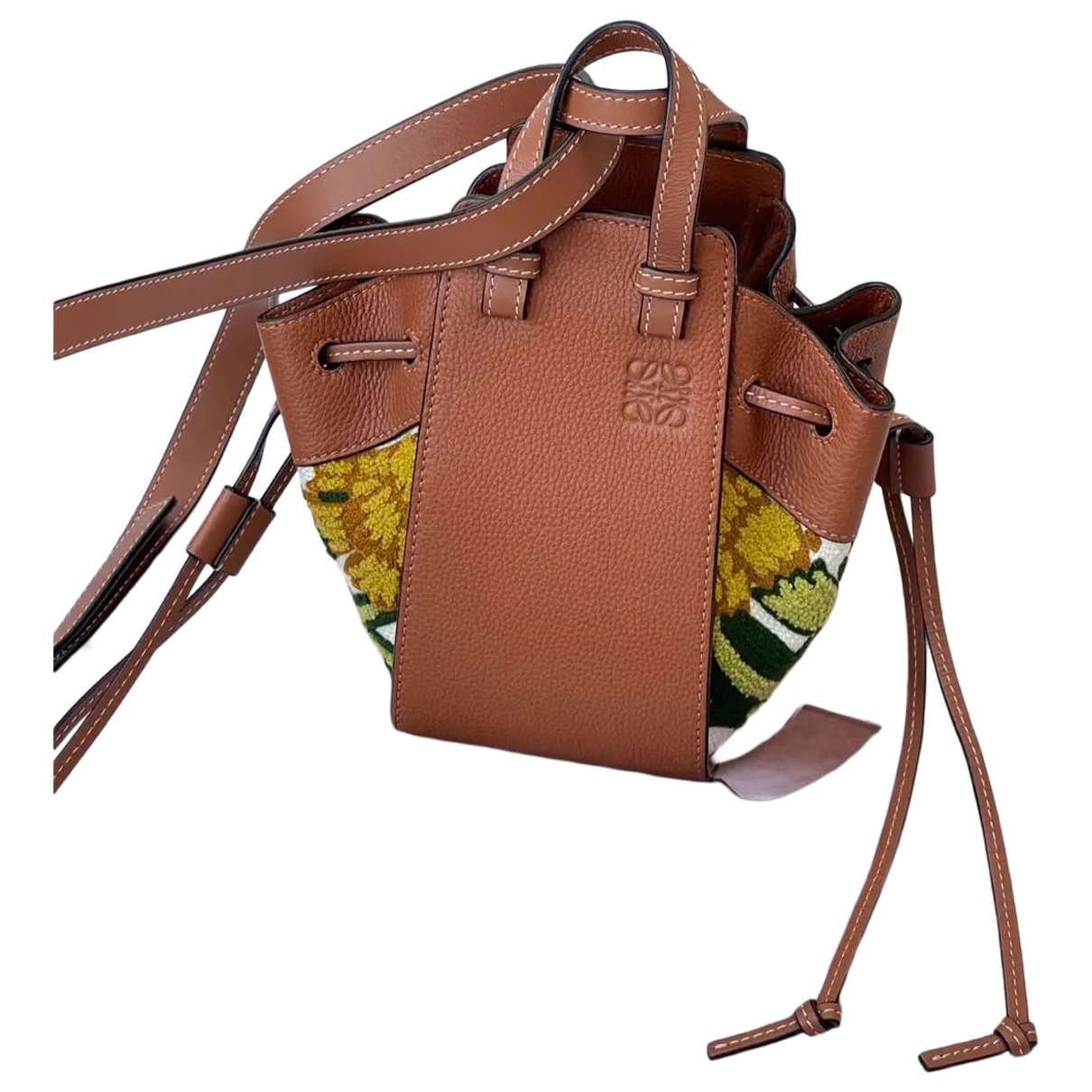 Hammock leather crossbody bag