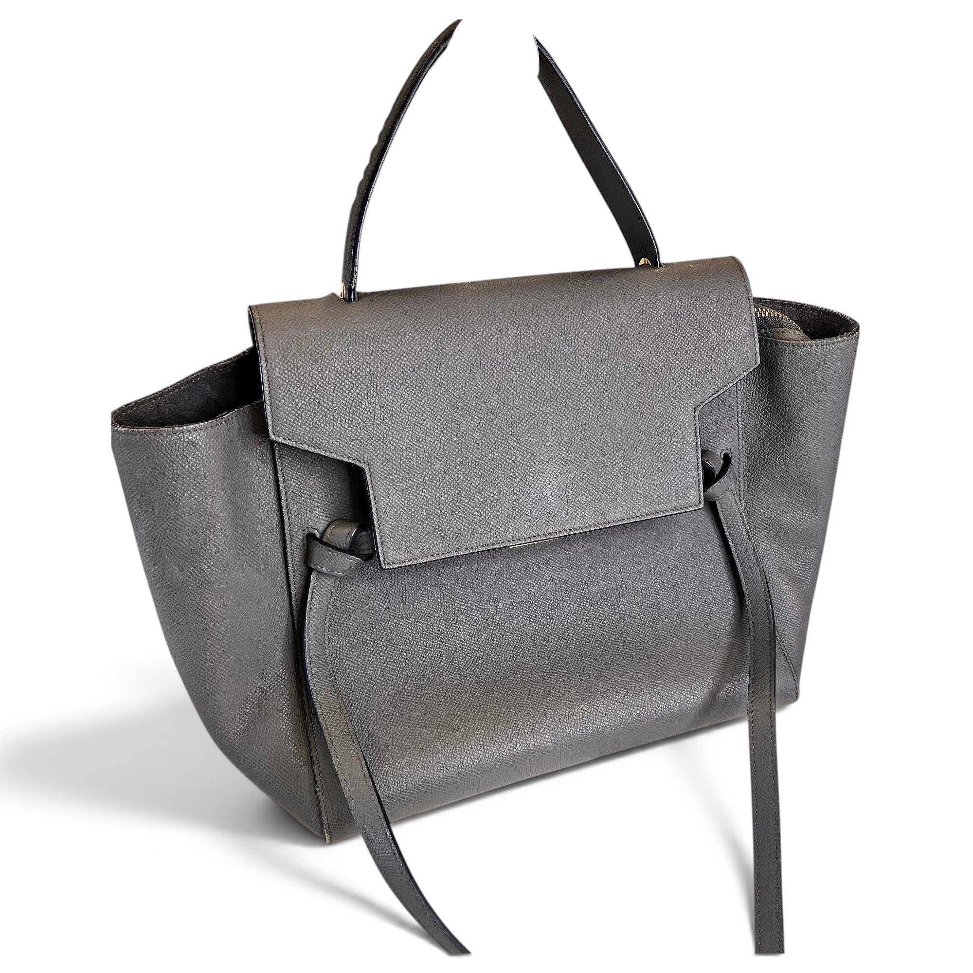Belt leather handbag