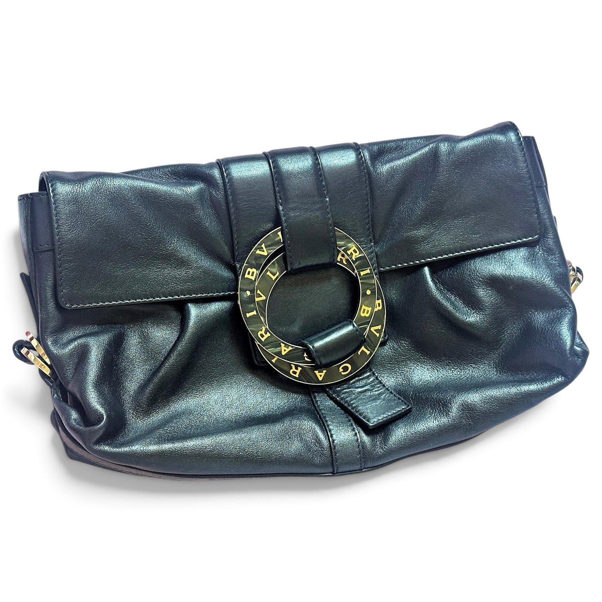 Bulgari leather handbag
