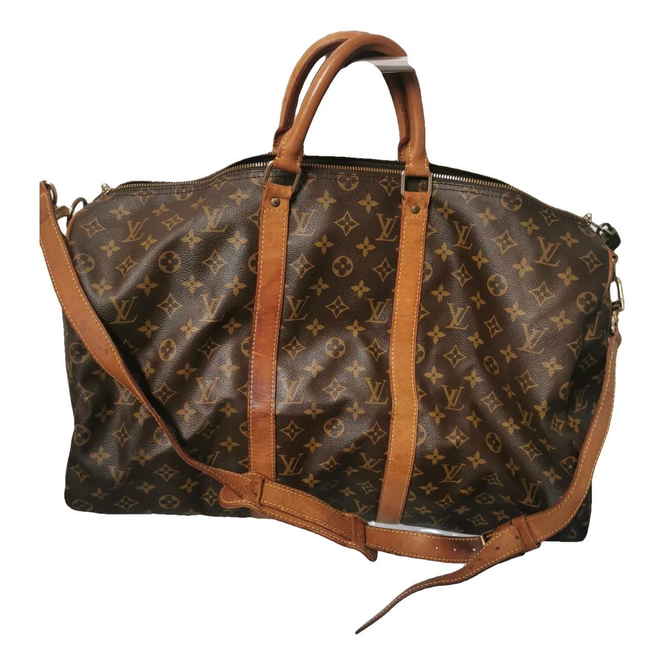 Keepall leather travel bag
