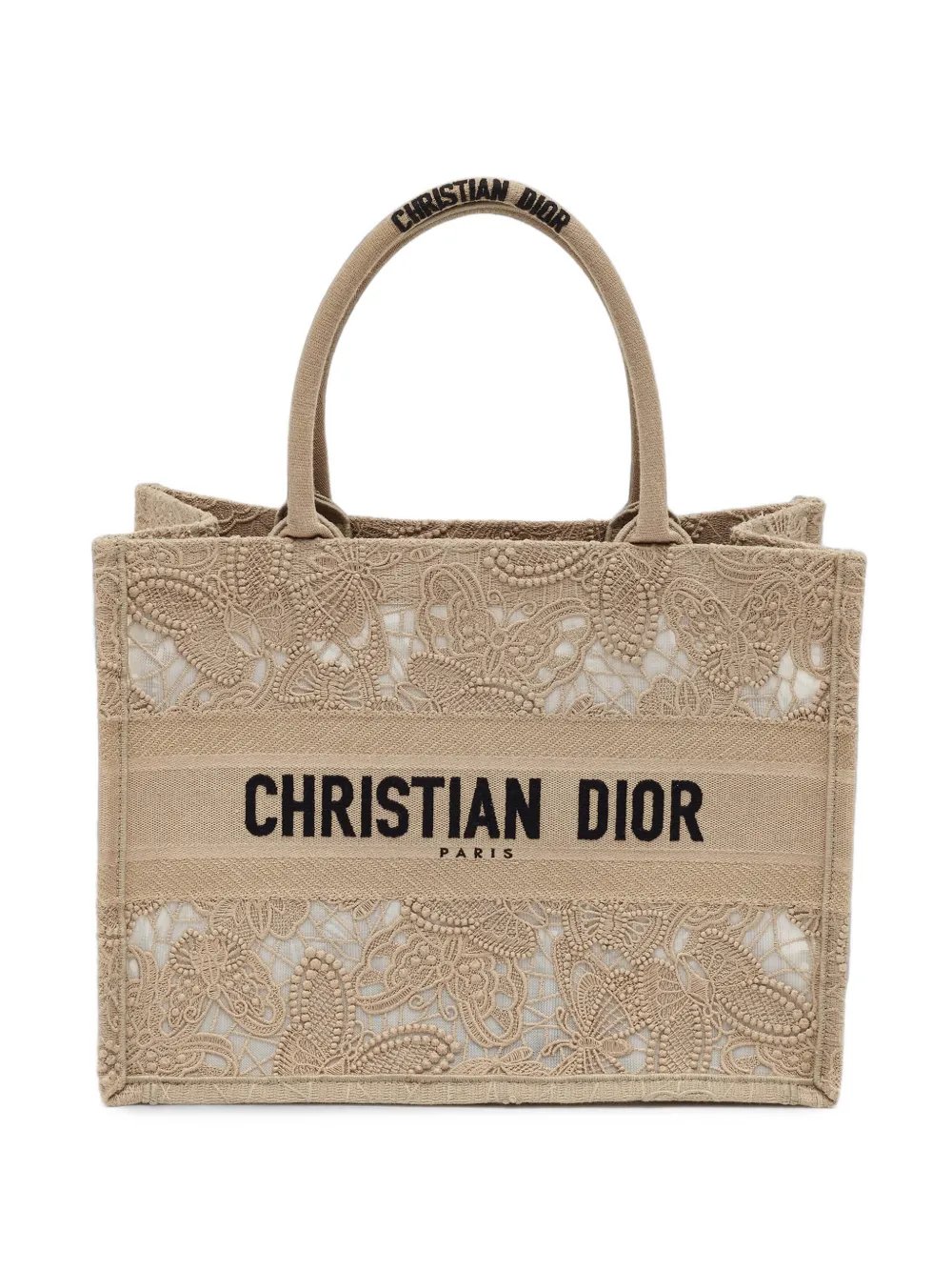 2023 Book Tote butterfly-embroidered tote bag