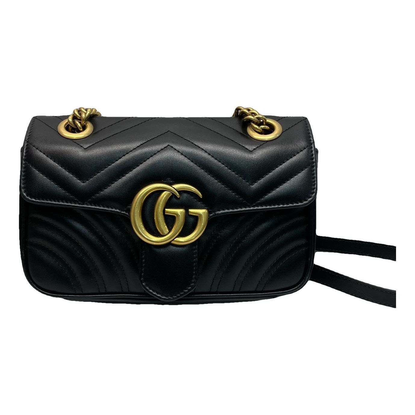 GG Marmont Flap leather crossbody bag