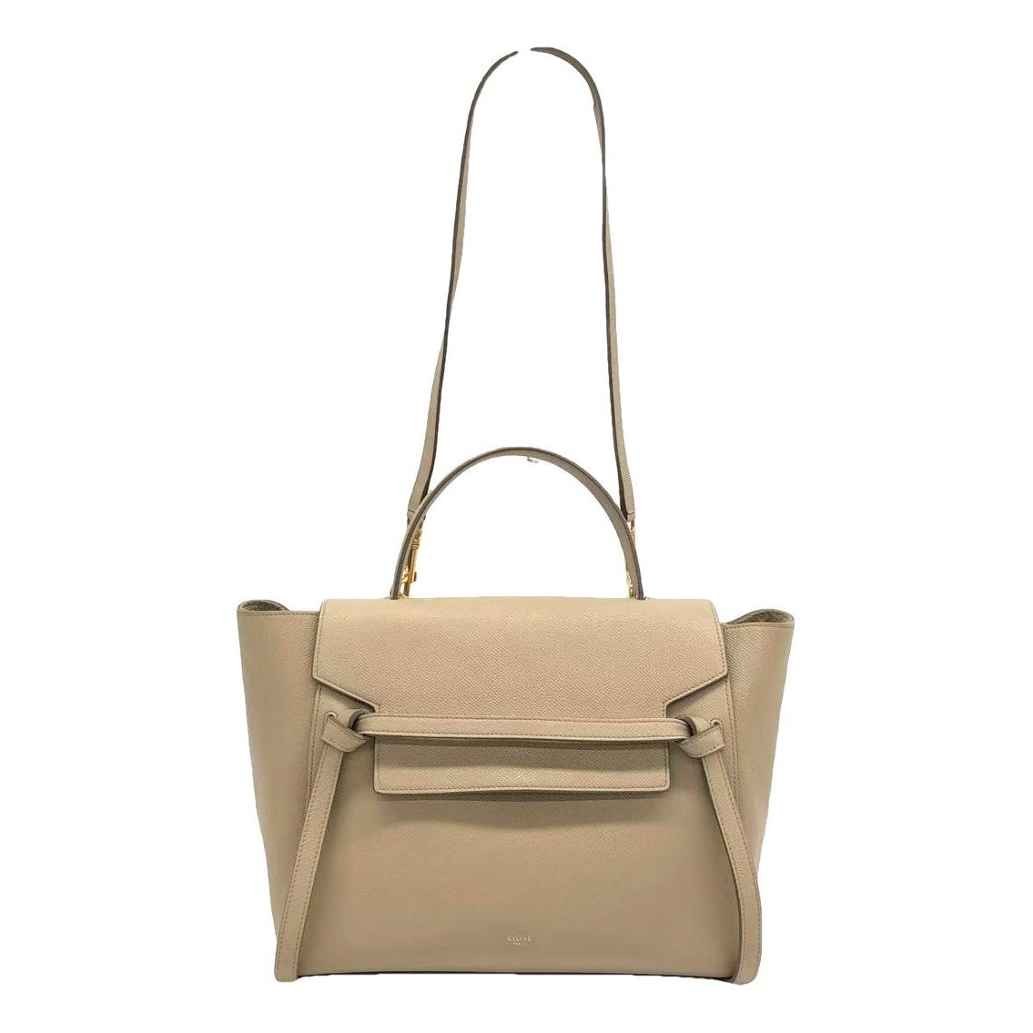 Belt leather handbag