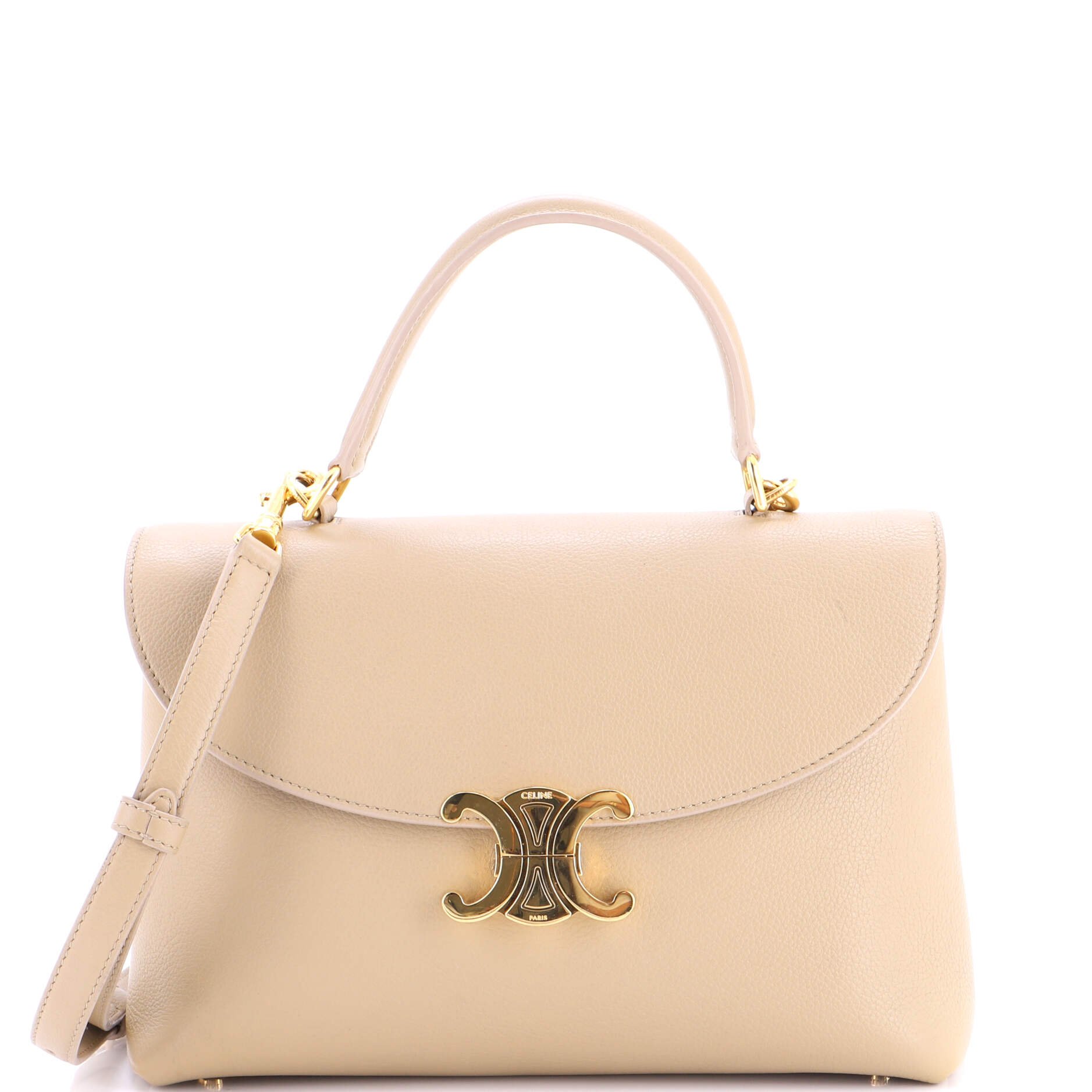 Nino Top Handle Bag Leather Medium