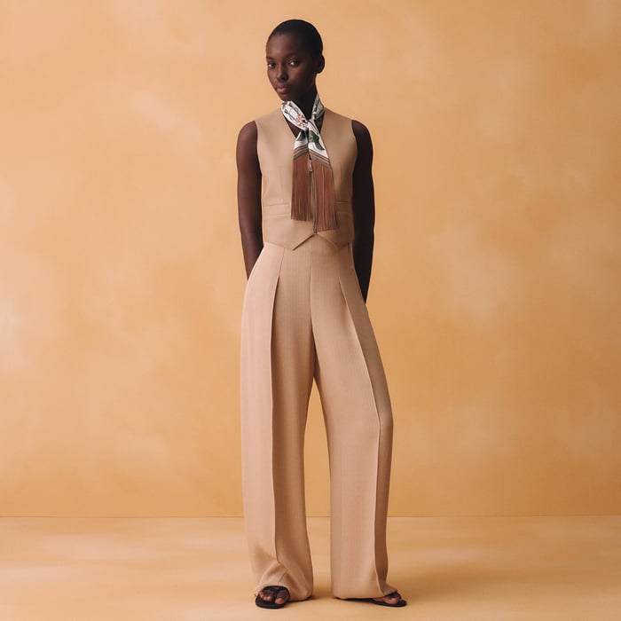 Jumping Leather Fringes Twilly
