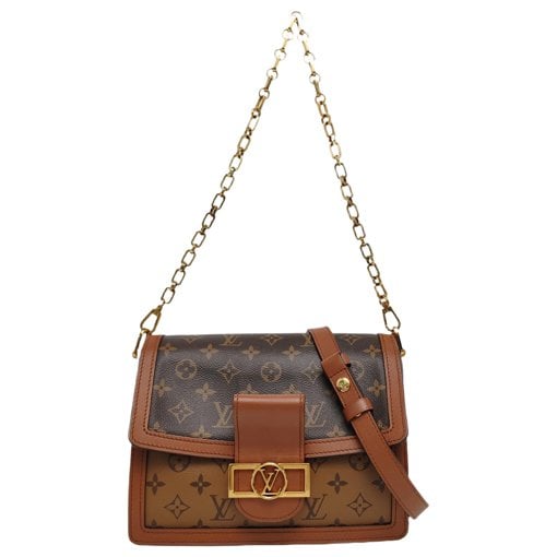 Dauphine leather crossbody bag
