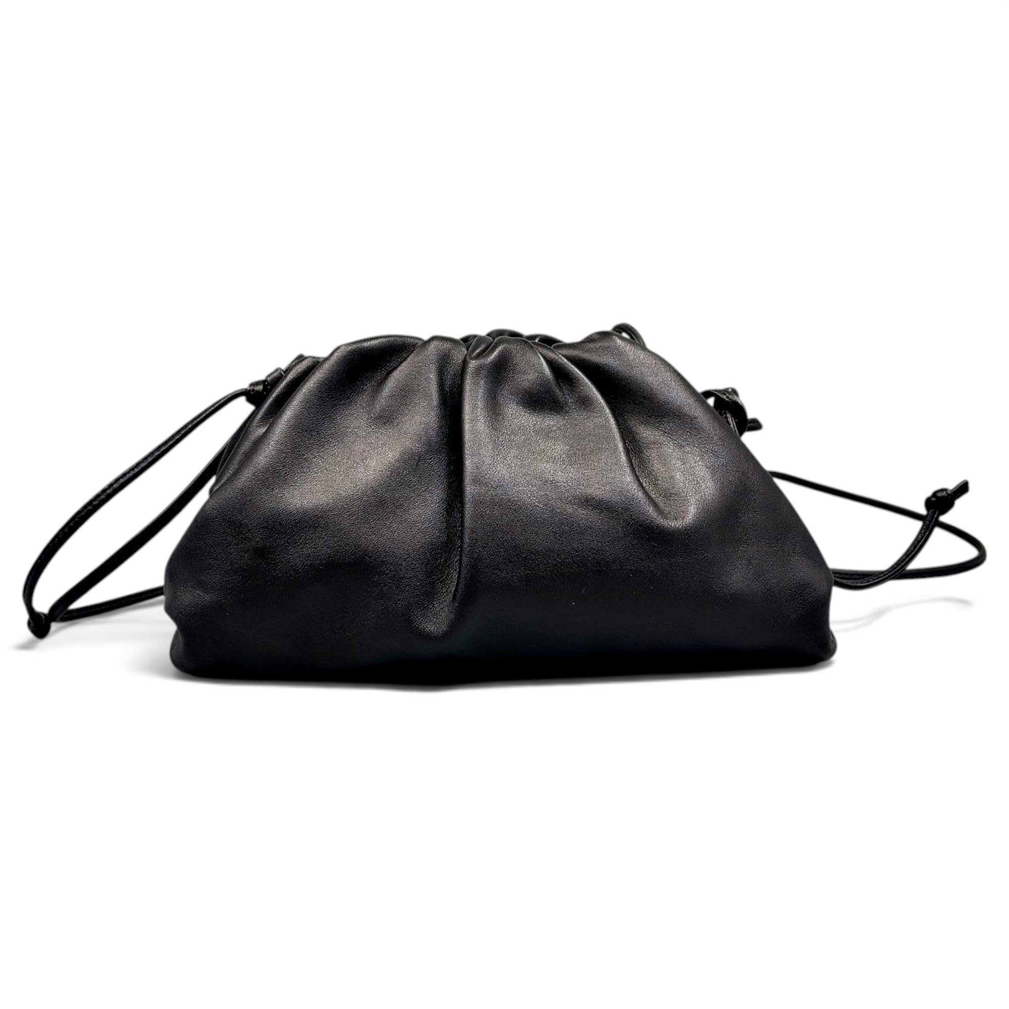 Pouch leather handbag