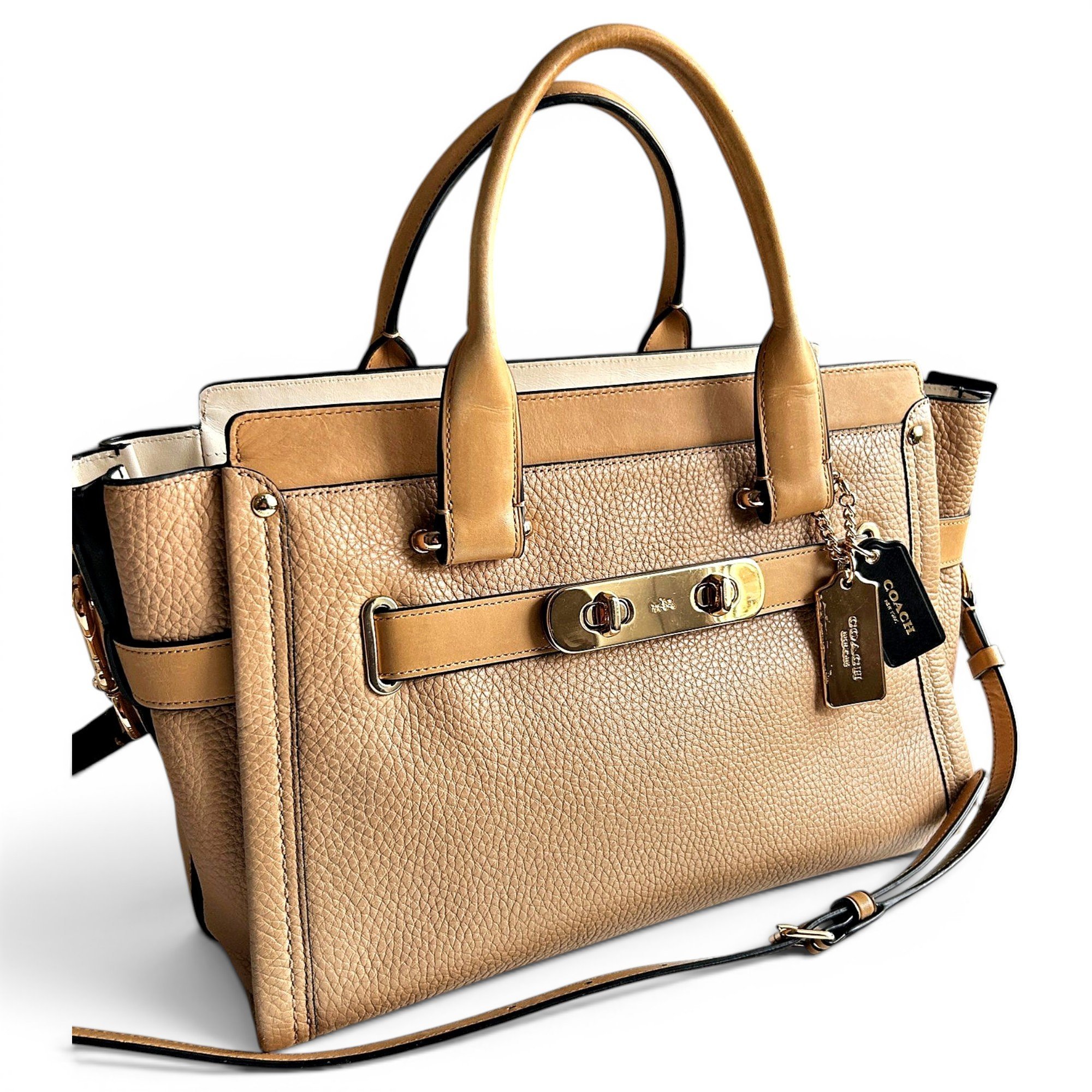 Leather handbag