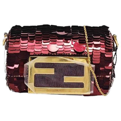 Baguette glitter handbag