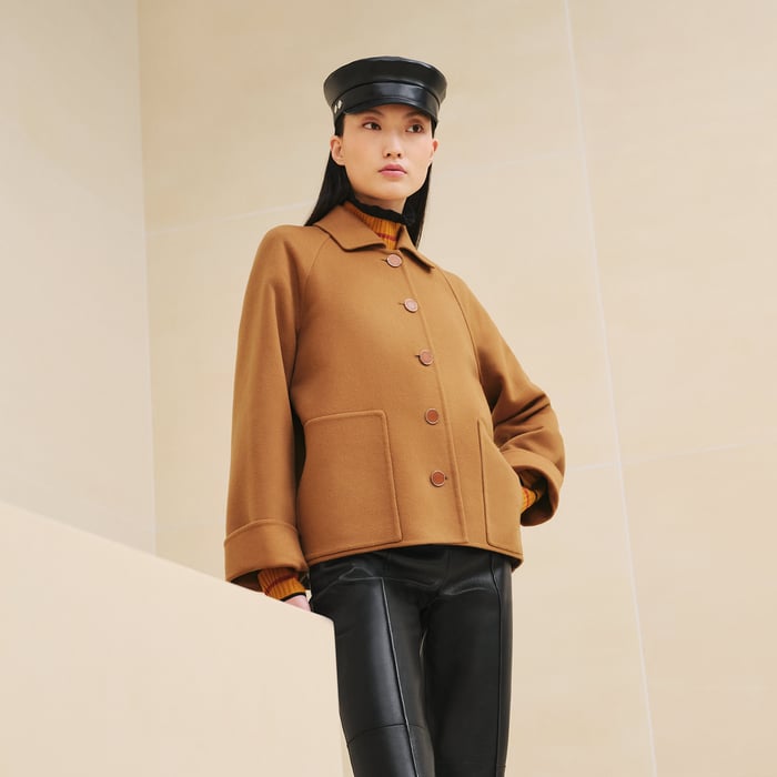Marron Caramel Cashmere Jacket